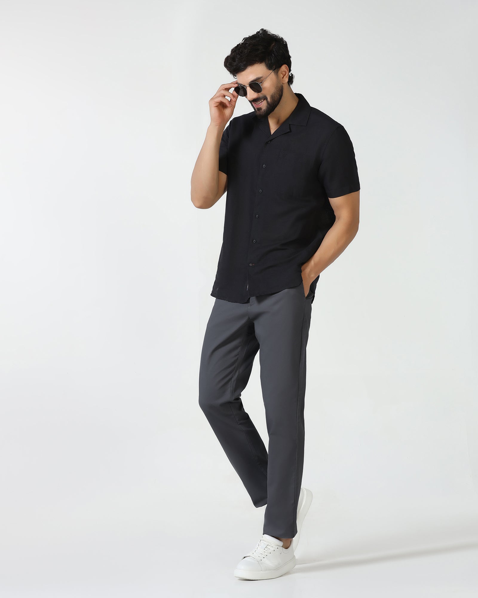 Grey Textured Khakis - Murray
