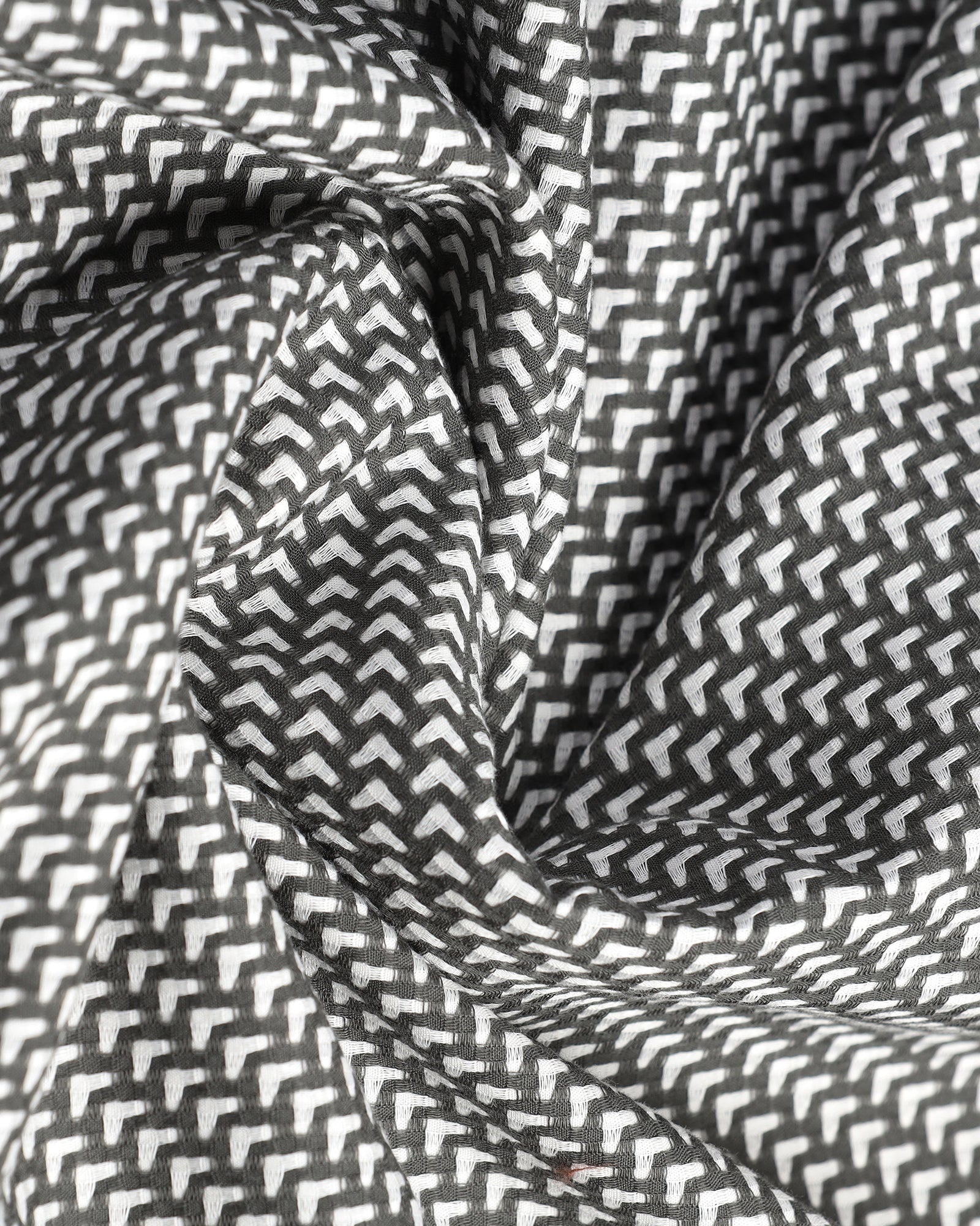 Grey Textured Shirt - Durlan