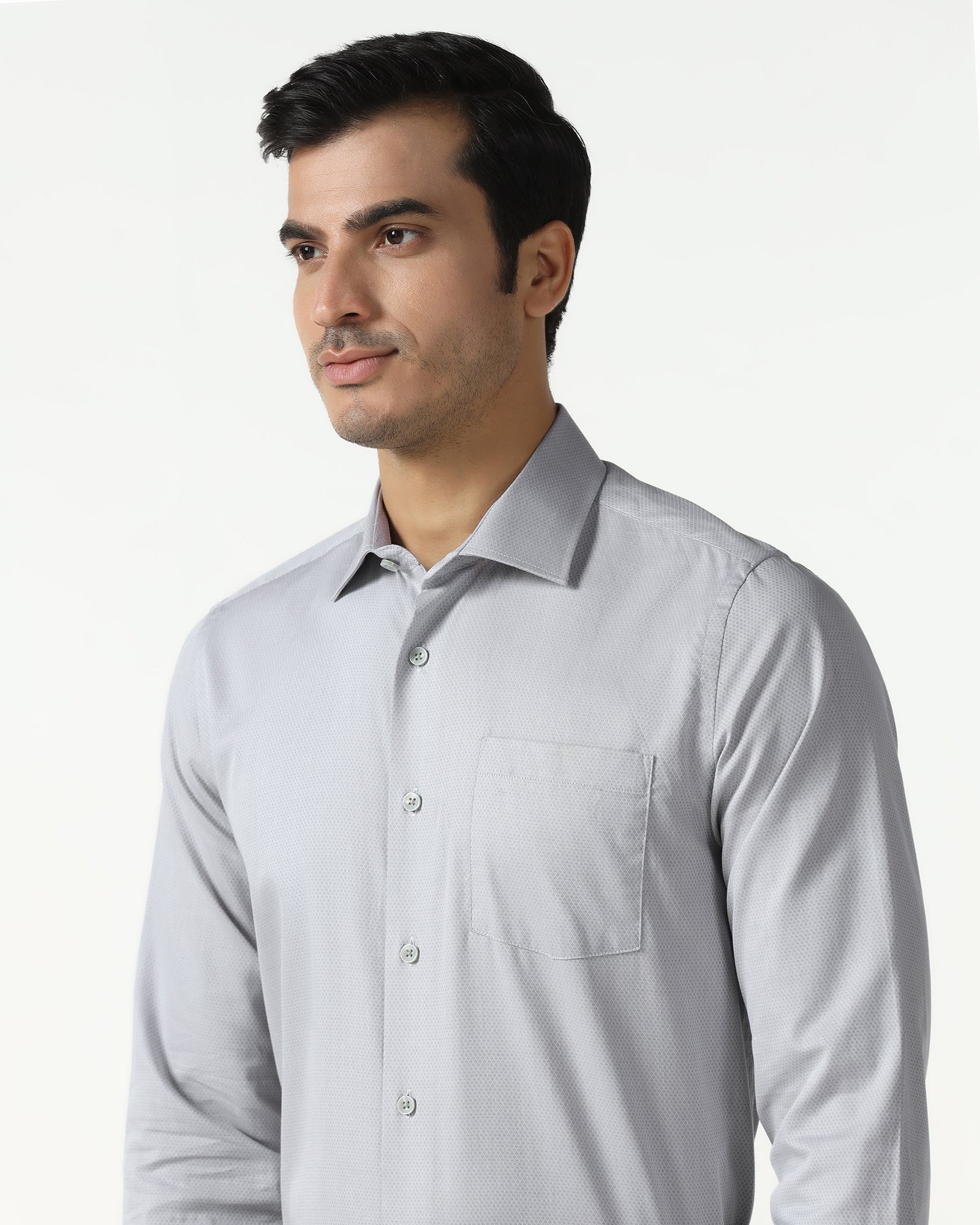 Grey Textured Shirt - Ryan