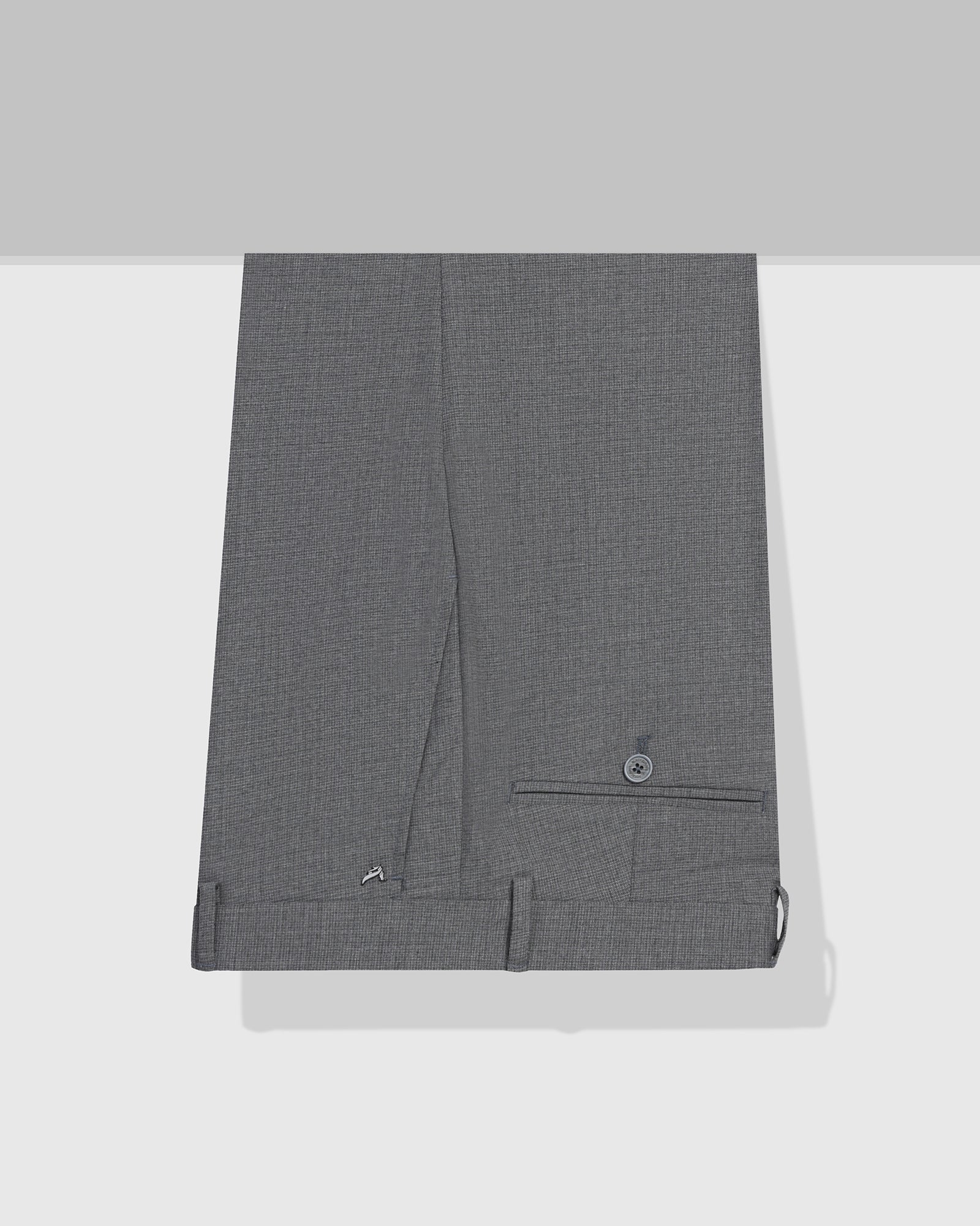 Grey Textured Trouser - Barrel