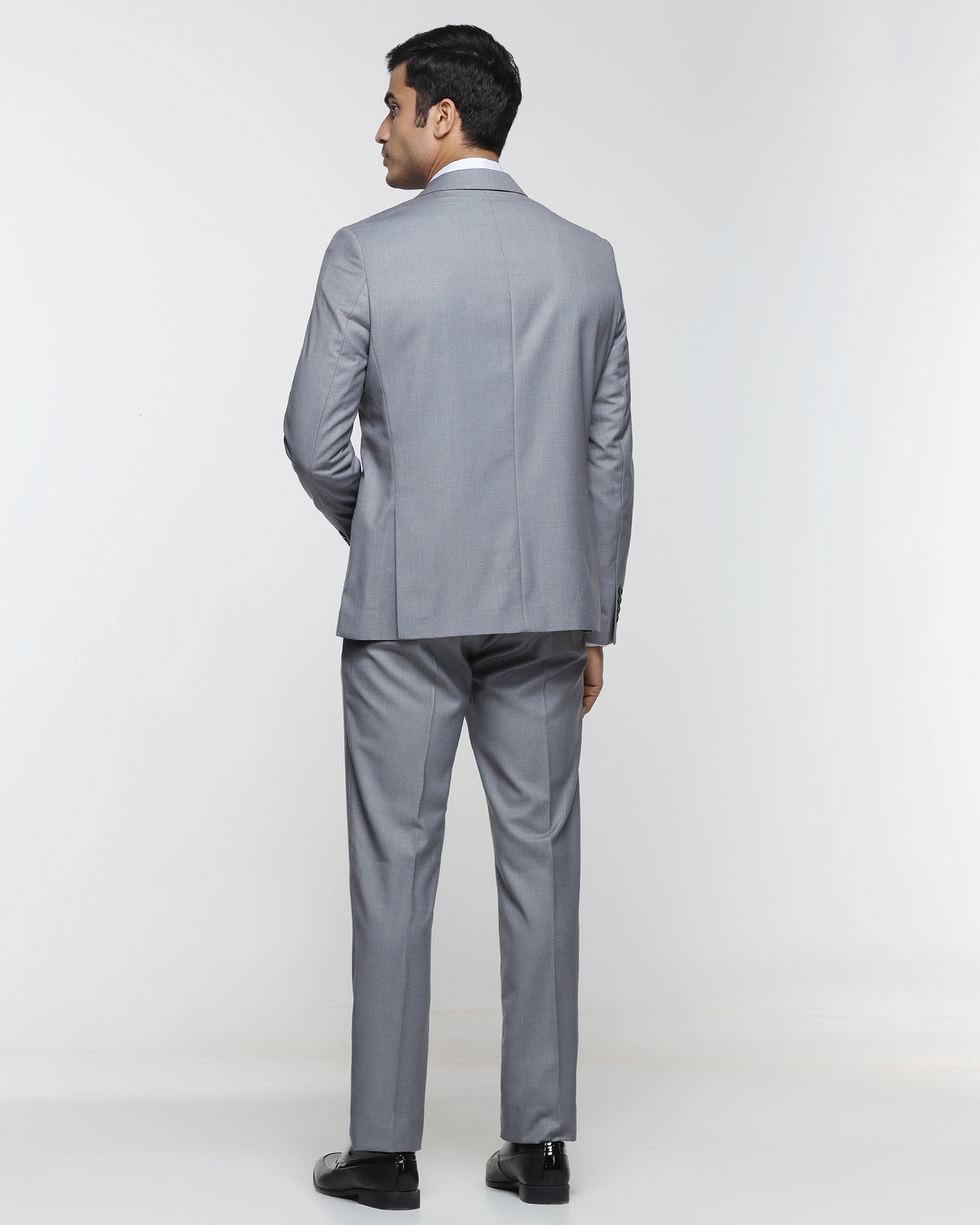 Grey Two Piece Solid Suit - Cabshot