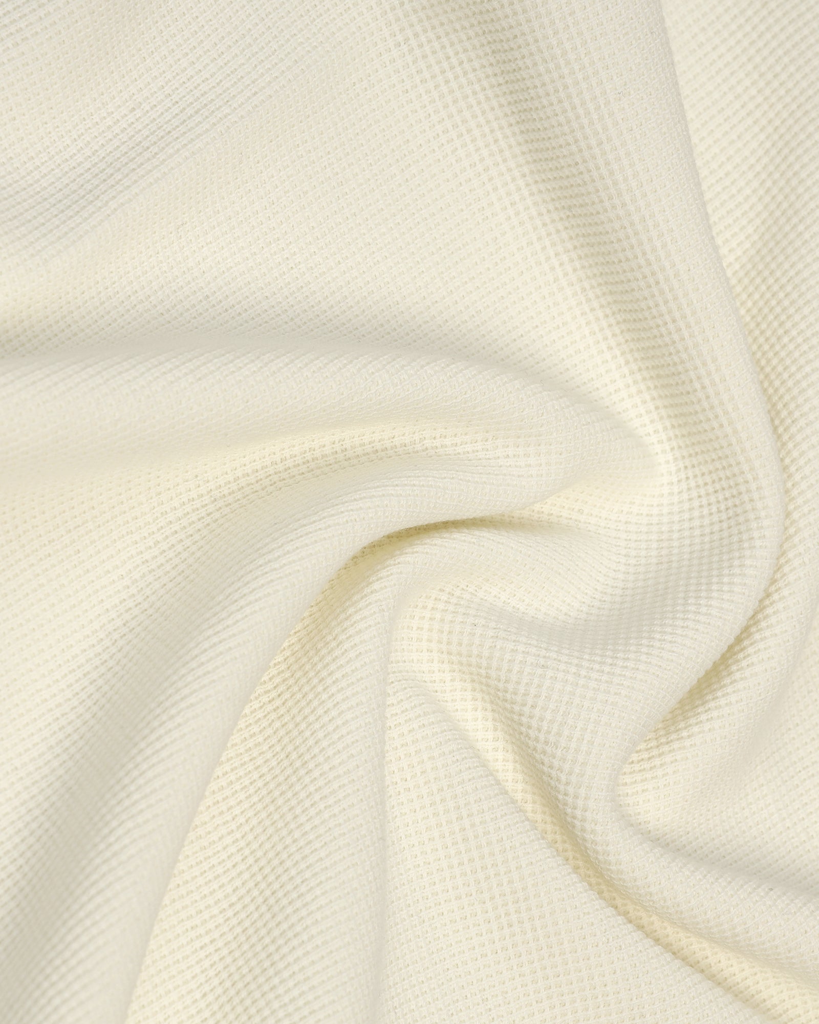 Henley Collar Powder Yellow Textured T-Shirt - Clark