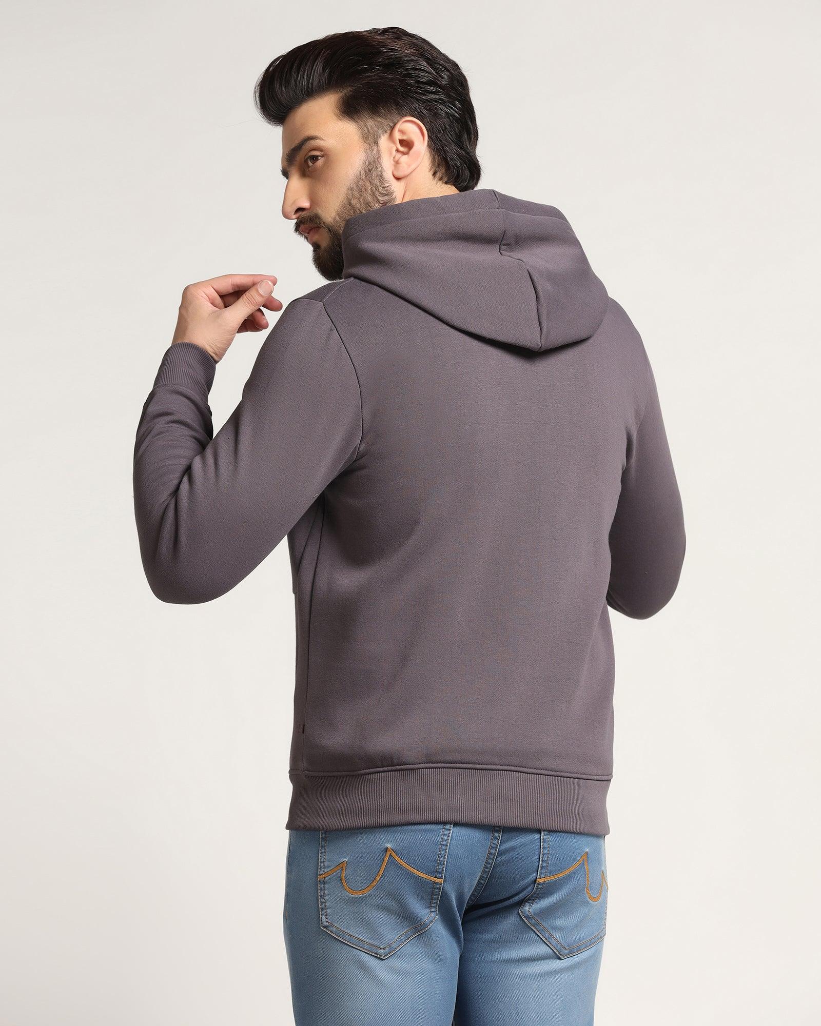 Hoodie Asphalt Grey Printed Sweatshirt - Soul - Blackberrys