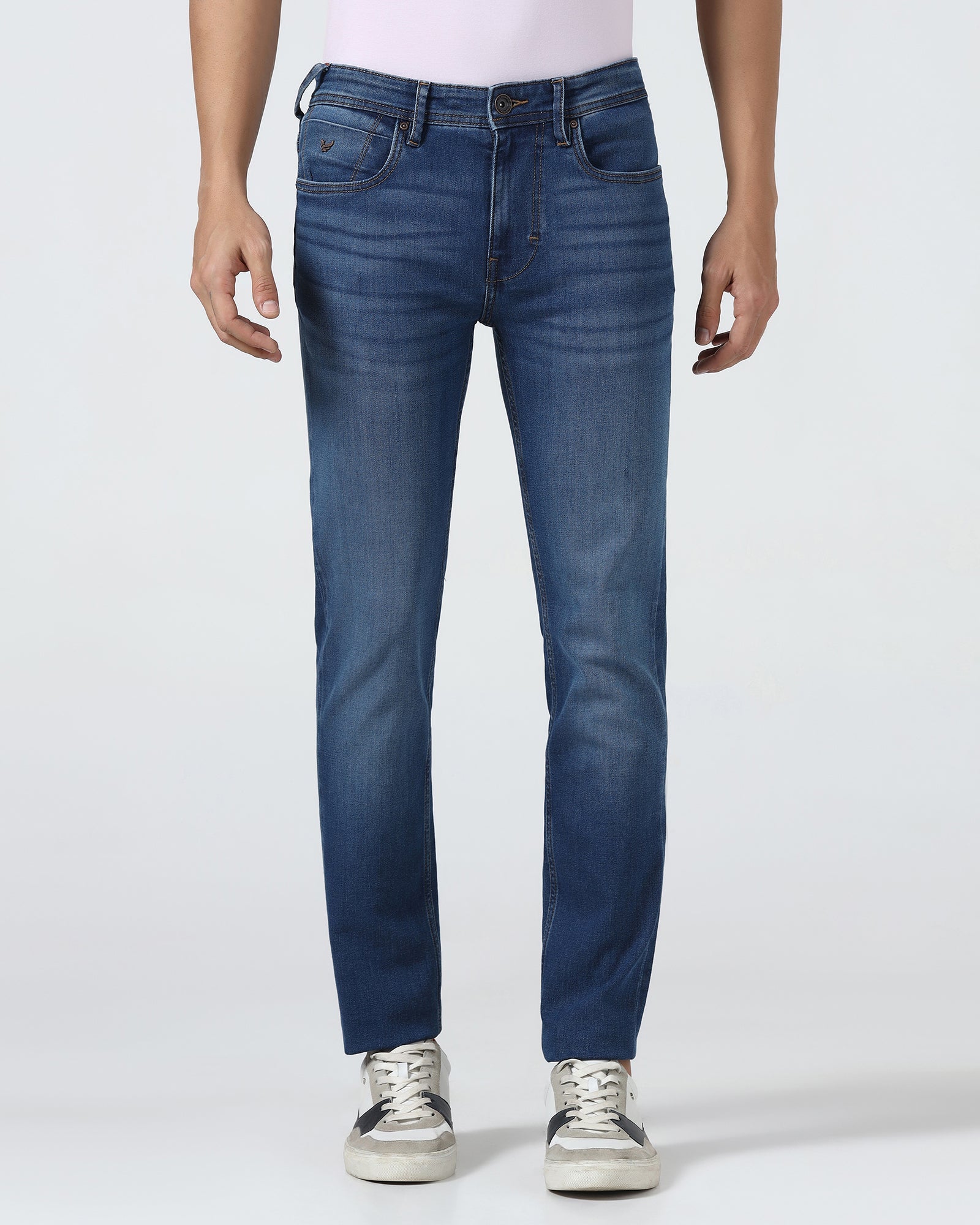 Indigo Superflex Slim Fit Jeans - Gideon
