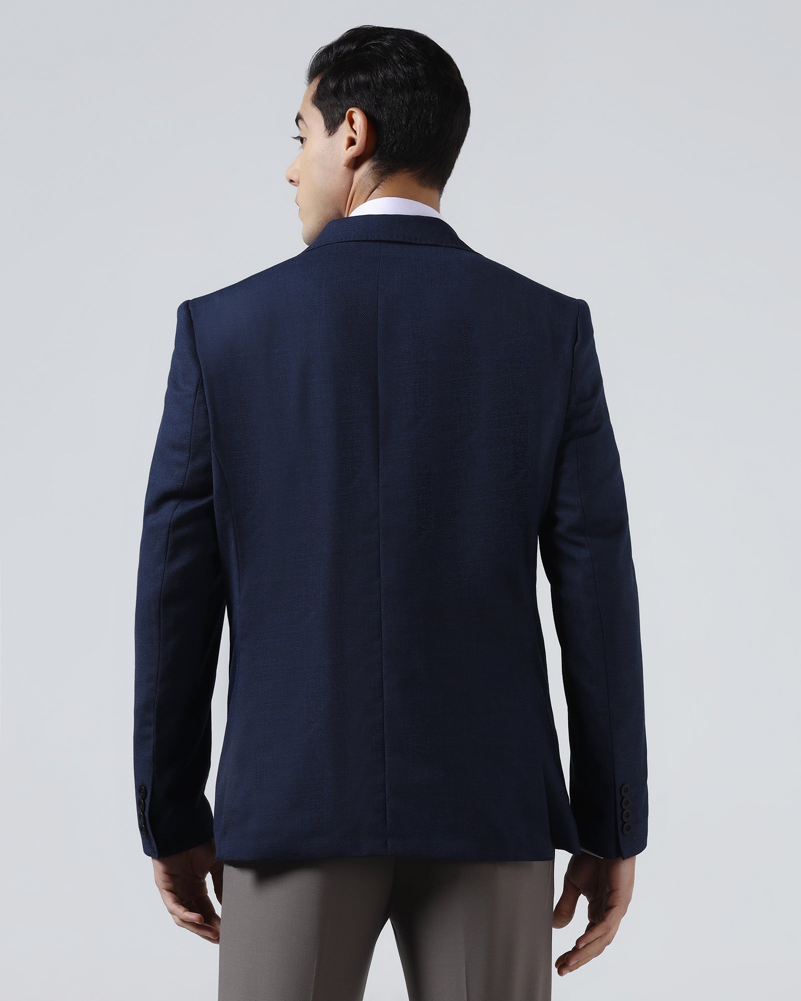 Indigo Luxe Solid Blazer - Randal