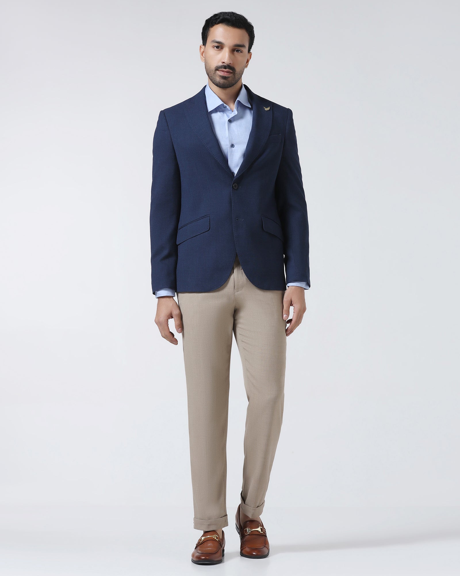 Indigo Luxe Solid Blazer - Jameson
