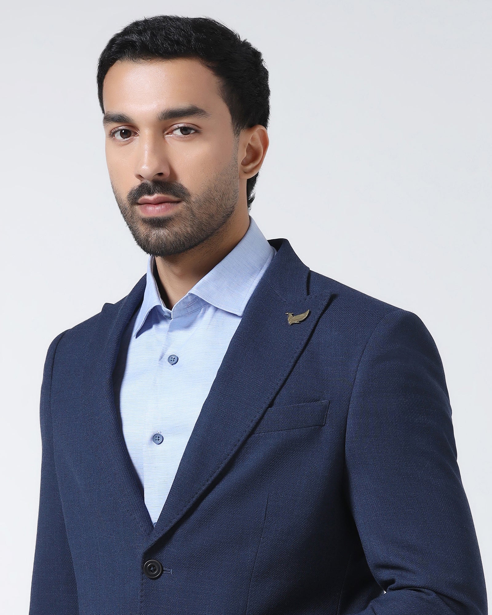 Indigo Luxe Solid Blazer - Jameson