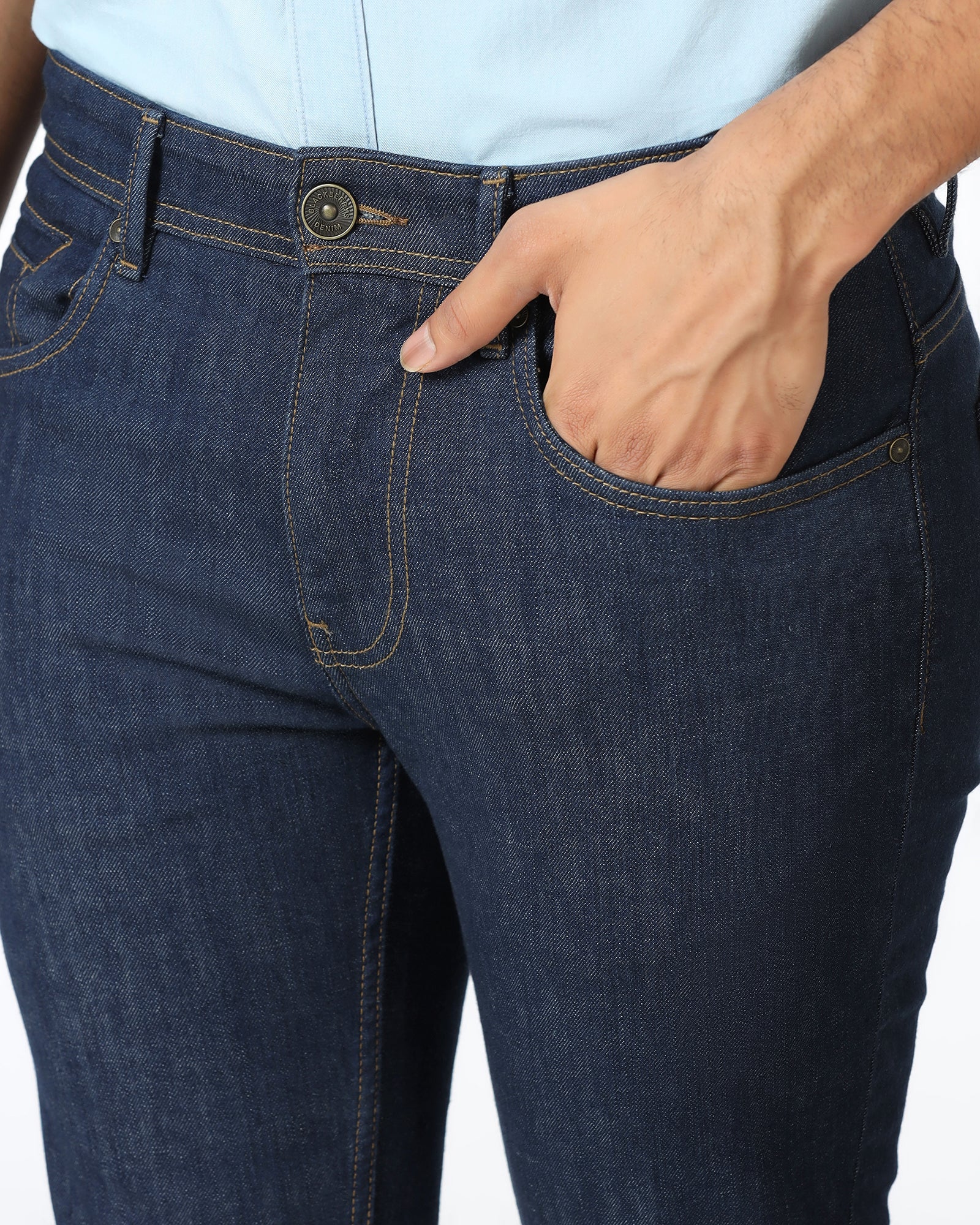 Indigo Super Clean Slim Fit Jeans - Amir