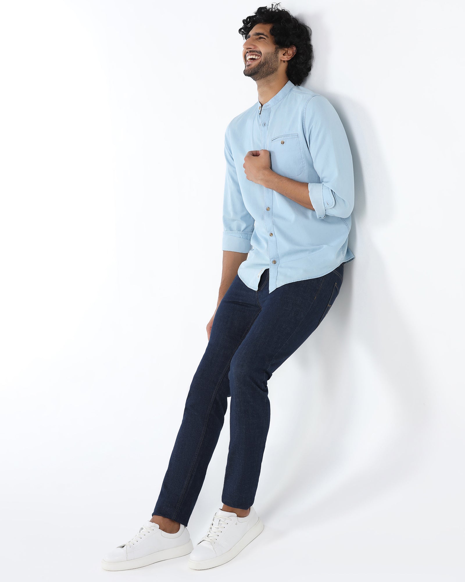 Indigo Super Clean Slim Fit Jeans - Amir