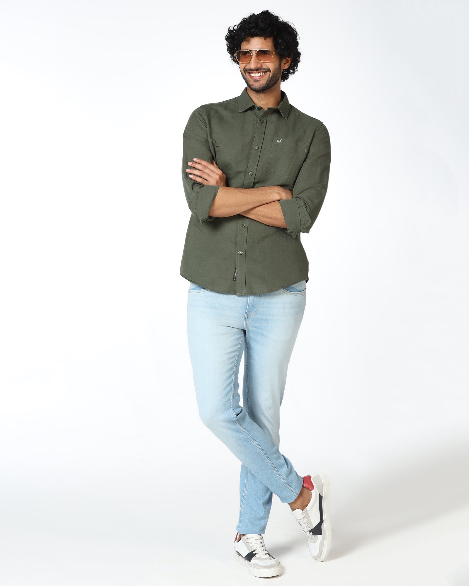 Indigo Superflex Slim Fit Jeans - Ron