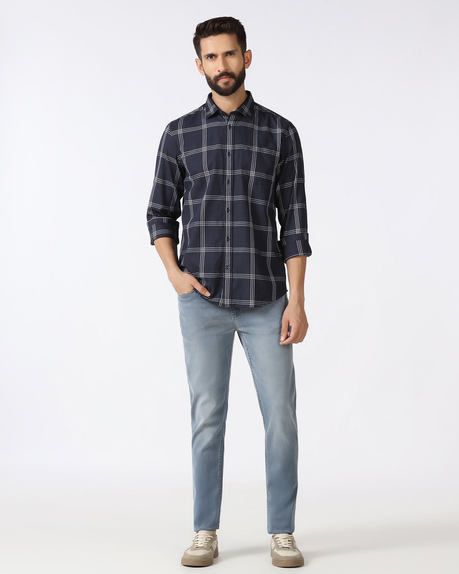 Indigo Super Clean Slim Fit Jeans - Zola
