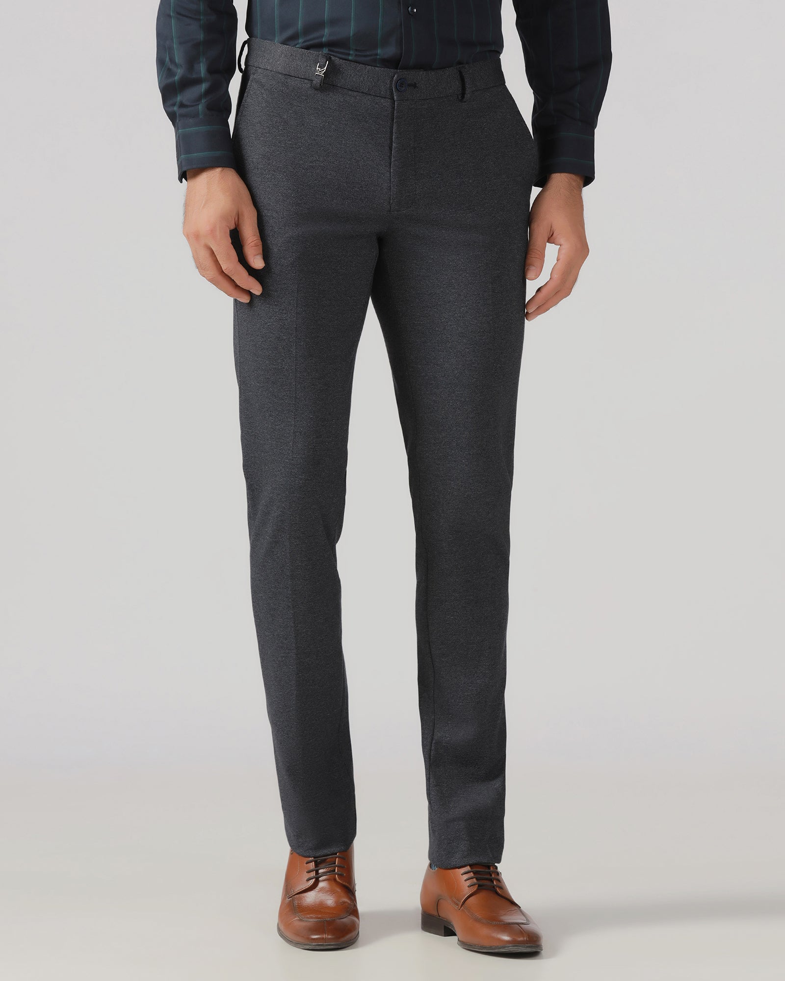 Indigo Solid Trouser - Chardonnay
