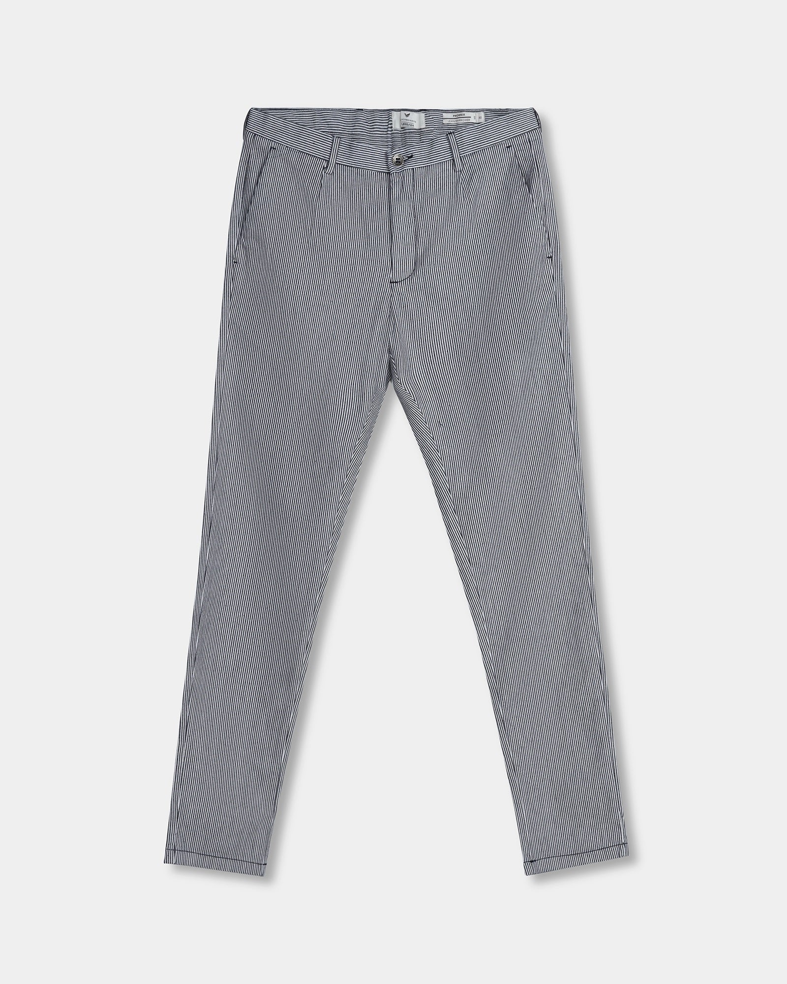 Indigo Stripe Khakis - NHOJ