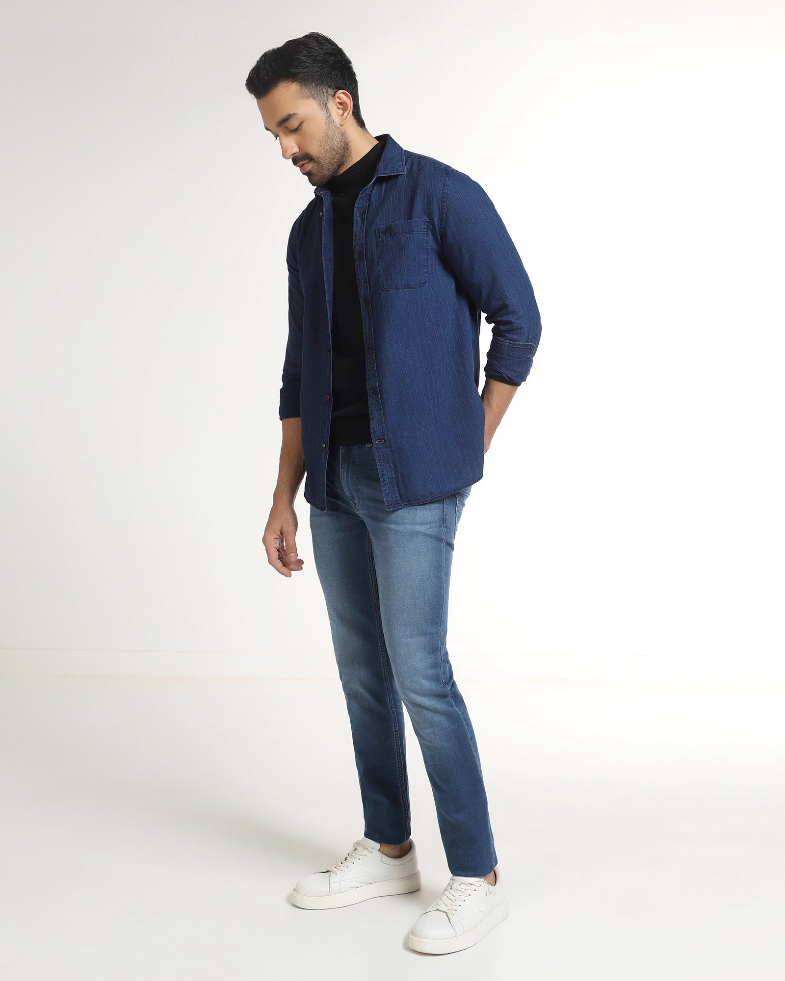 Indigo Stripe Shirt - Zivago