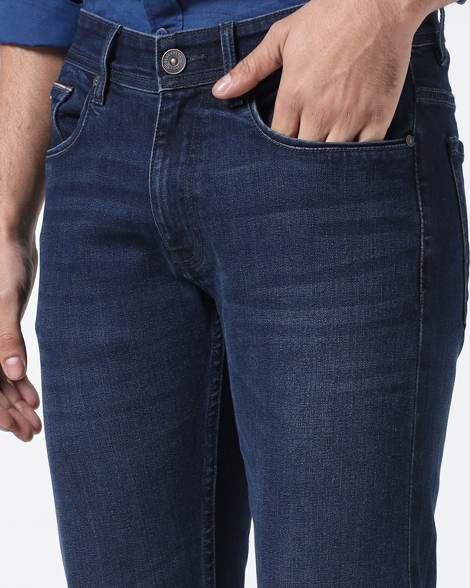 Indigo Super Clean Slim Comfort Jeans - Adonis