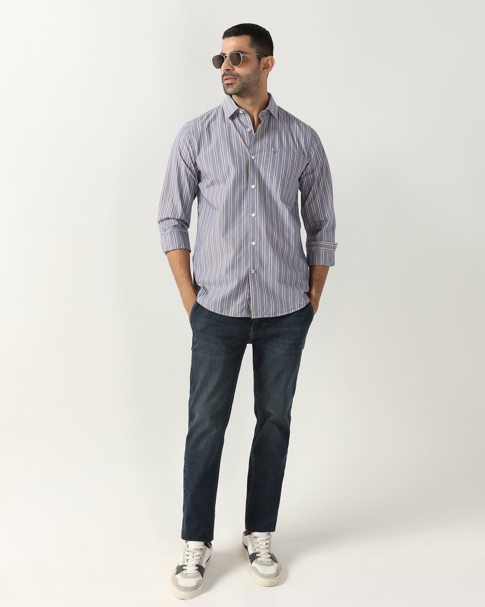 Indigo Superflex Skinny Cropped Jeans - Gianna