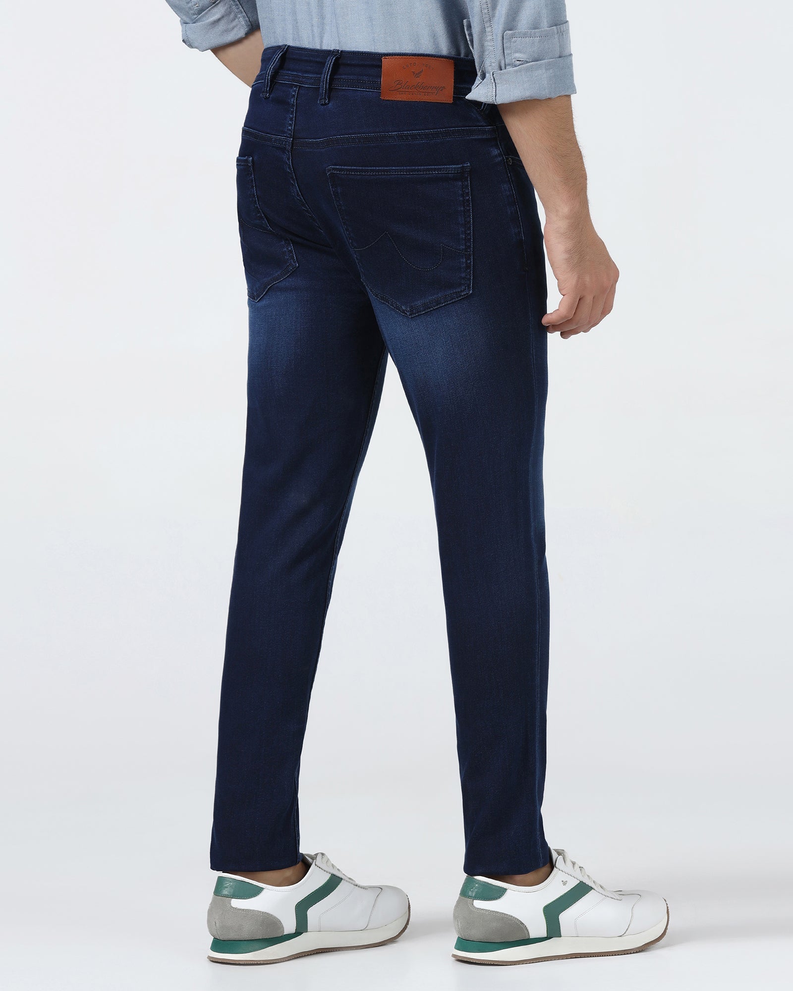 Indigo Superflex Skinny Cropped Jeans - Kingston