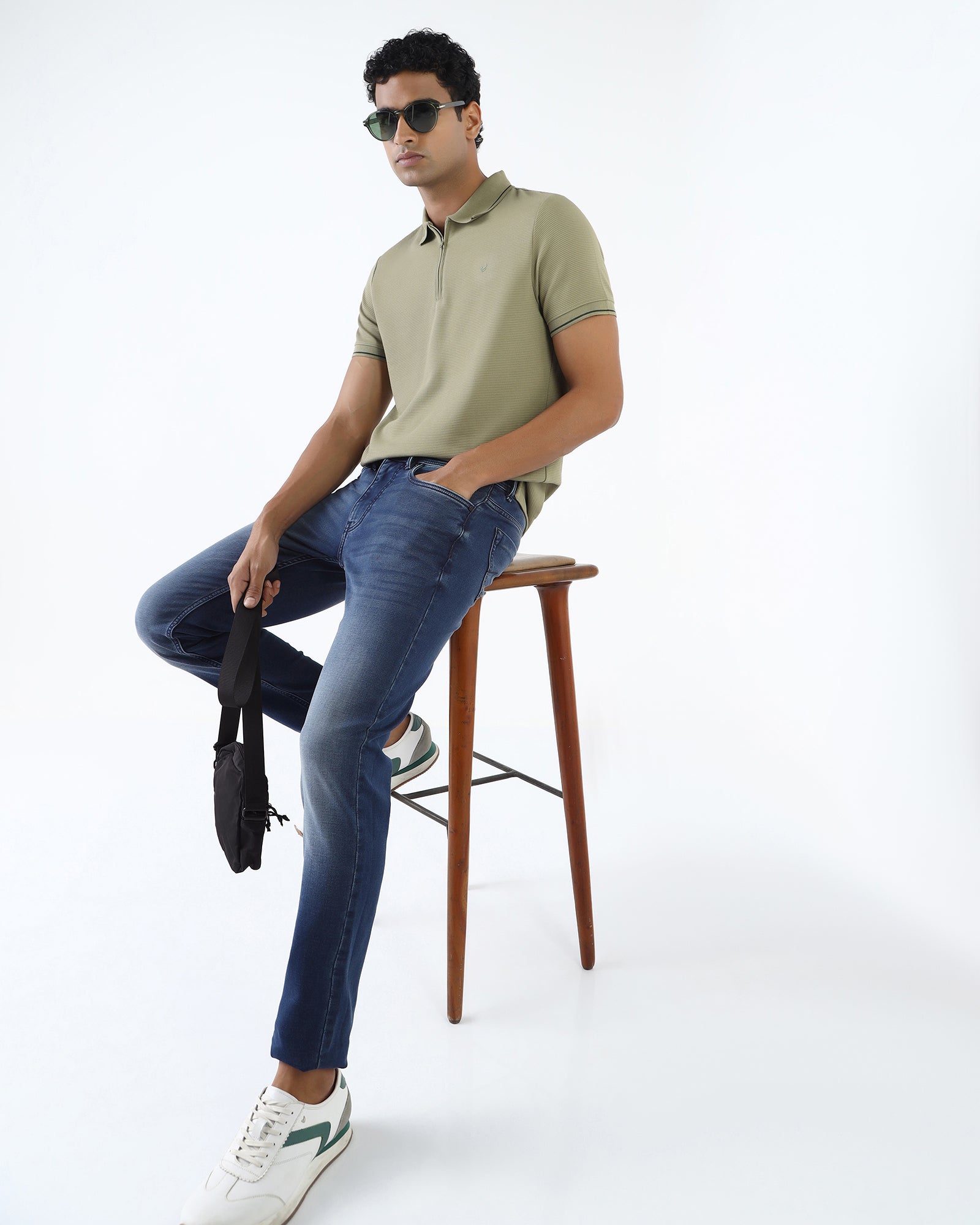 Indigo Superflex Slim Comfort Jeans - Angelo