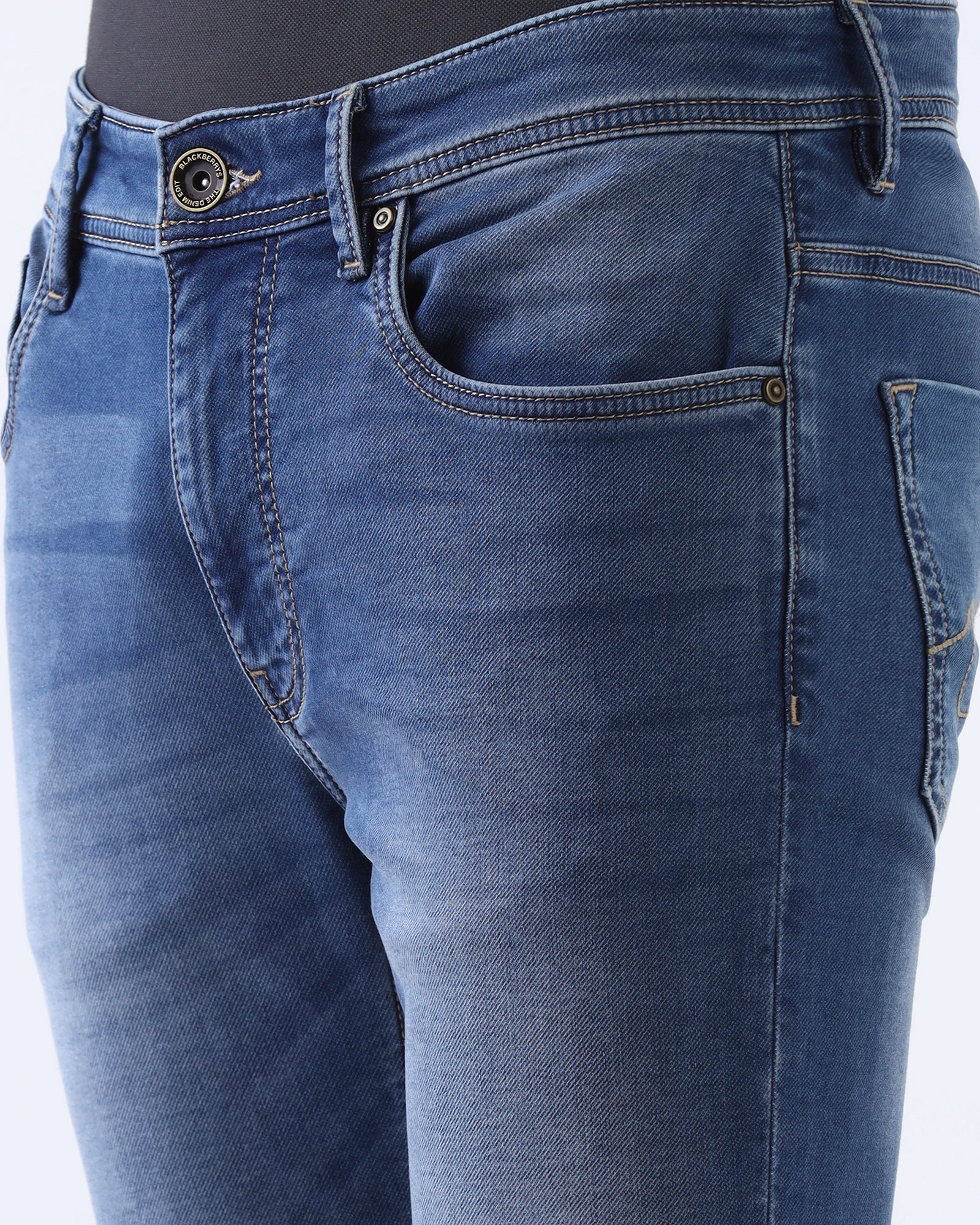 Indigo Superflex Slim Fit Jeans - Aidan