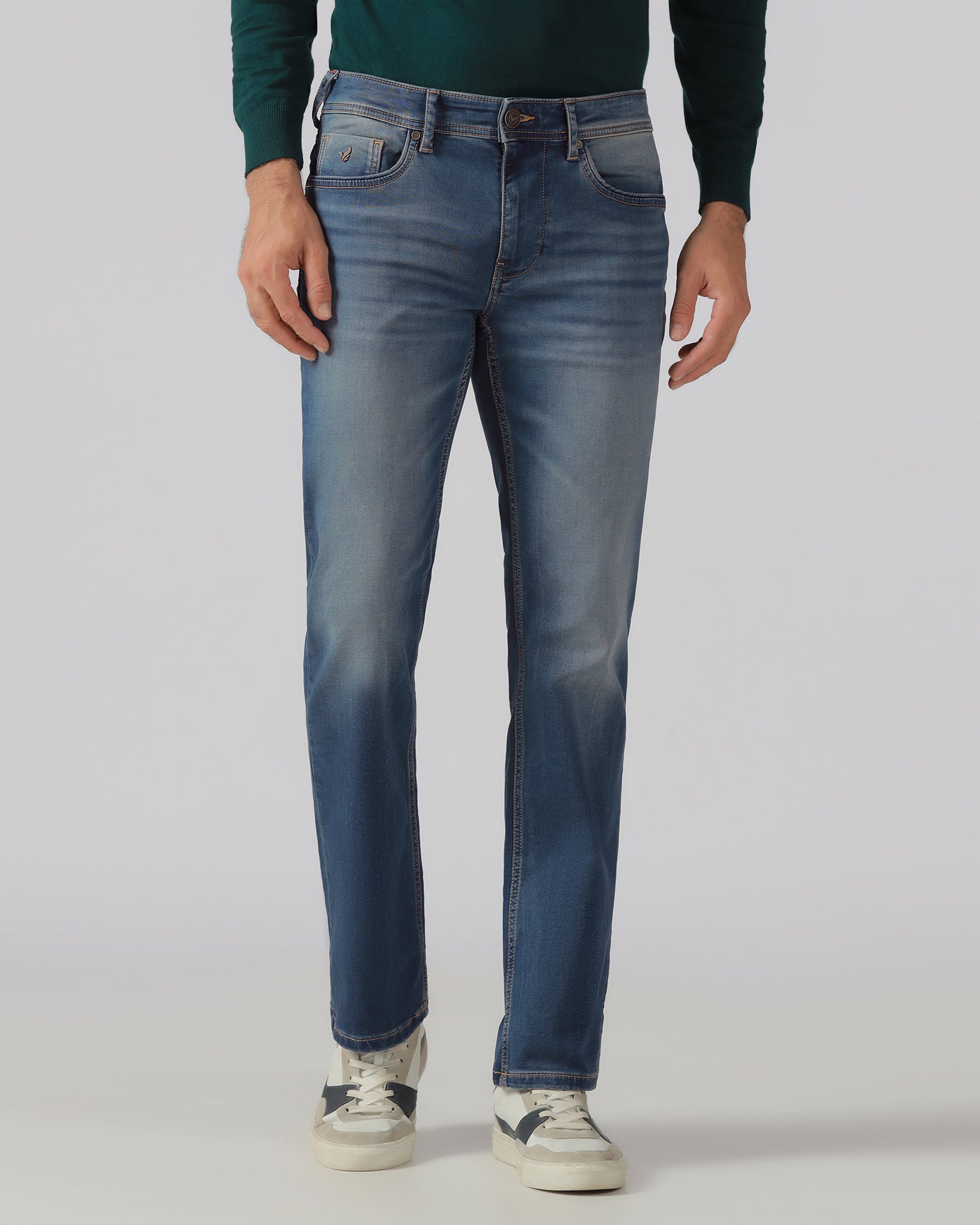 Indigo Ultrasoft Straight Comfort Jeans - Hagen