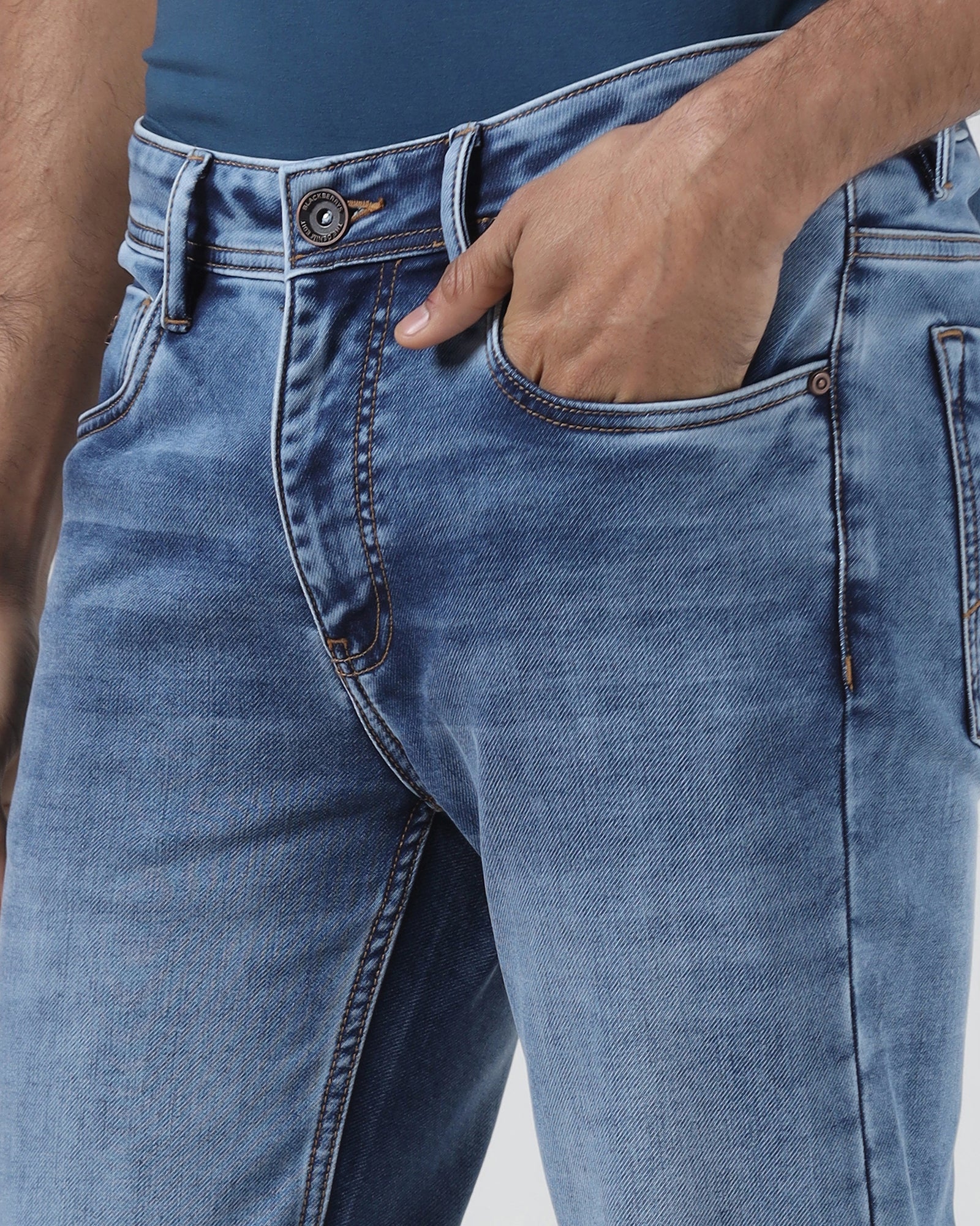 Indigo Ultrasoft Slim Fit Jeans - Baron