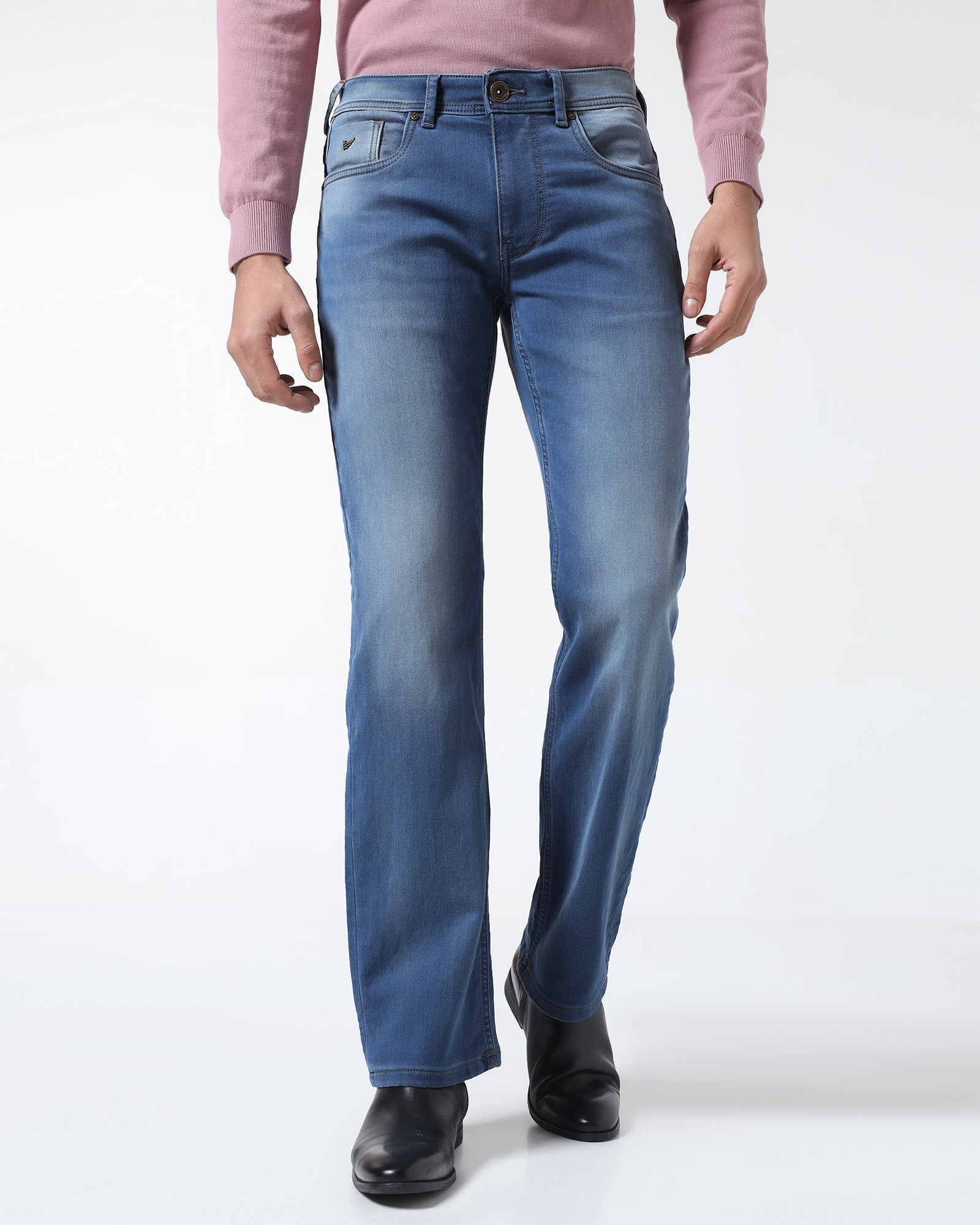 Indigo Ultrasoft Straight Comfort Jeans - Hendrix