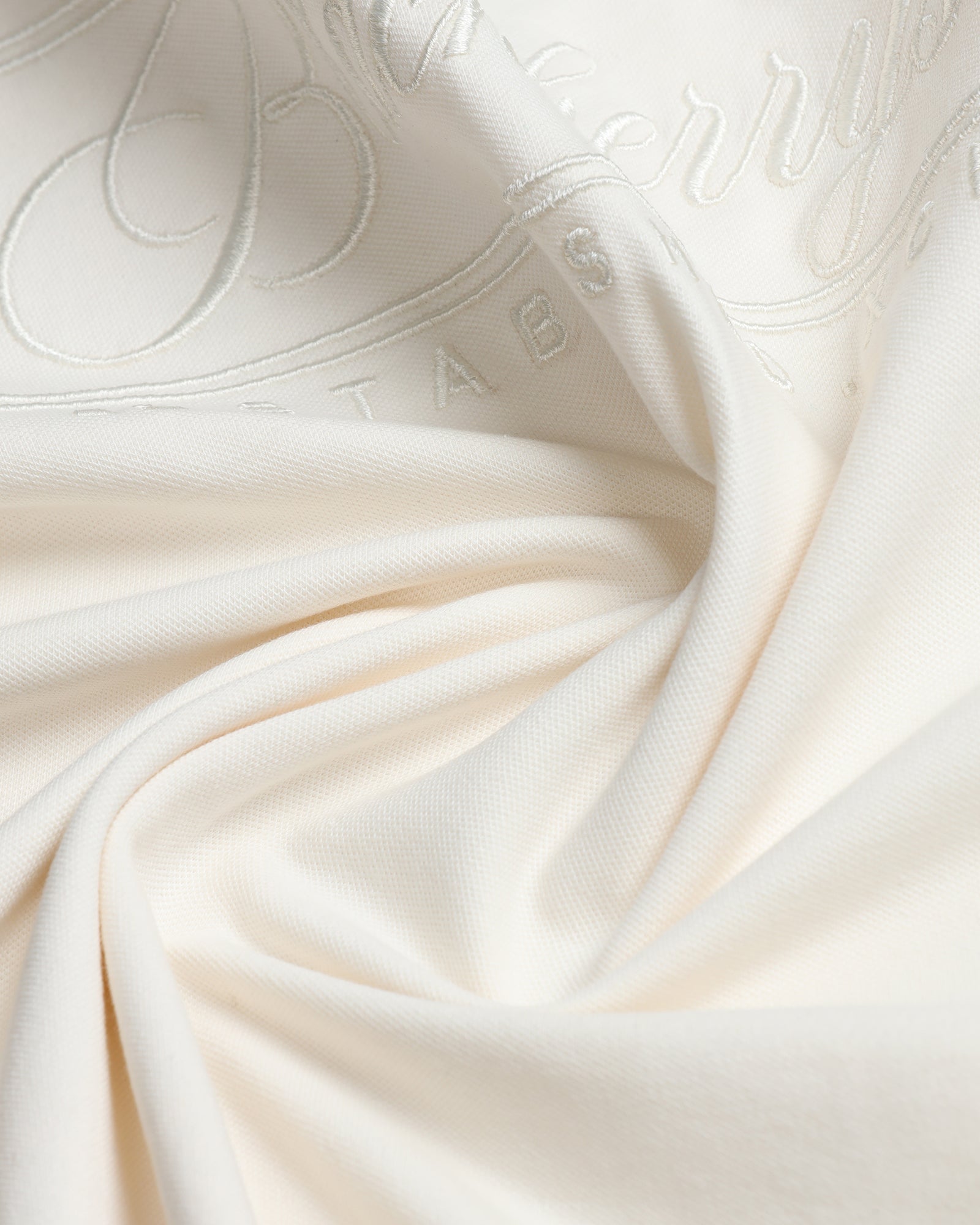 Ivory White Solid Polo - Grand