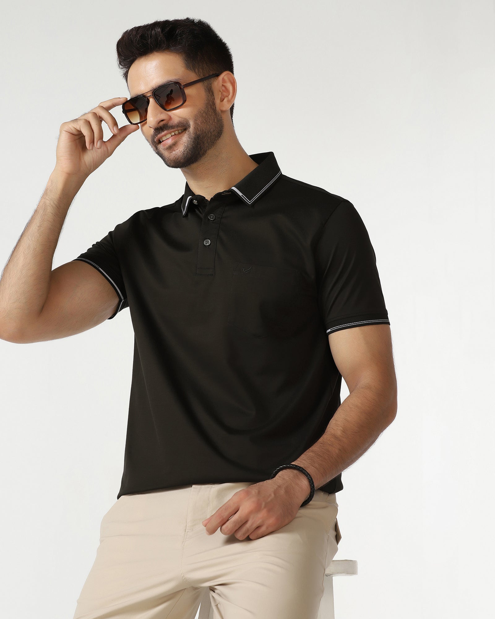 Kelp Solid Polo - Mond