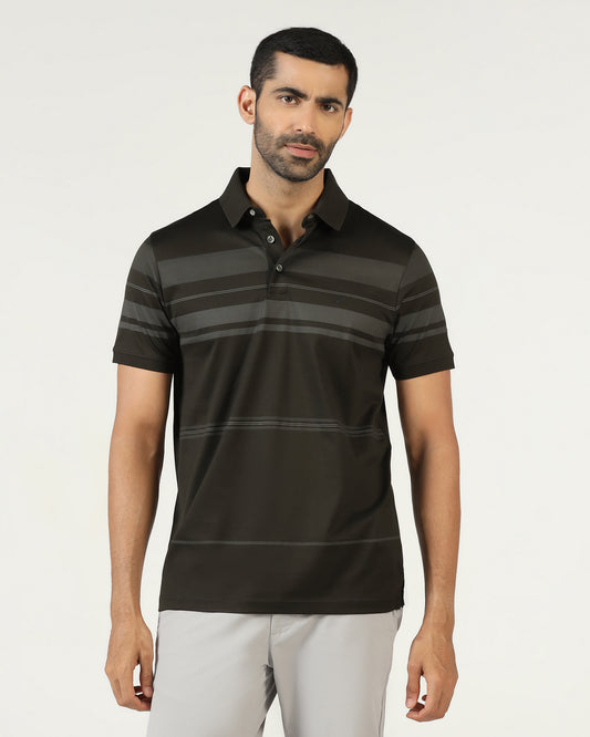 Kelp Stripe Polo - Tuck