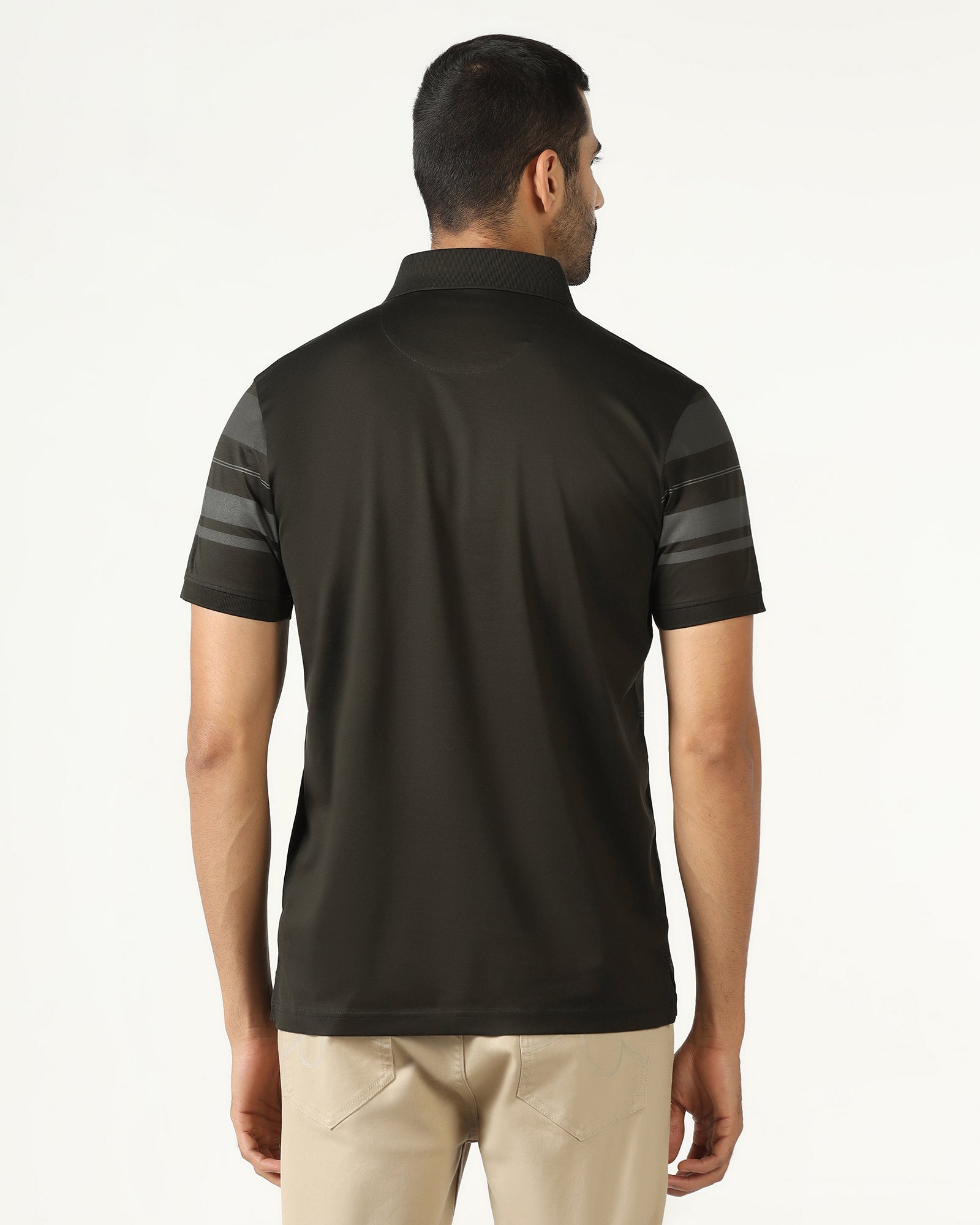 Kelp Stripe Polo - Tuck