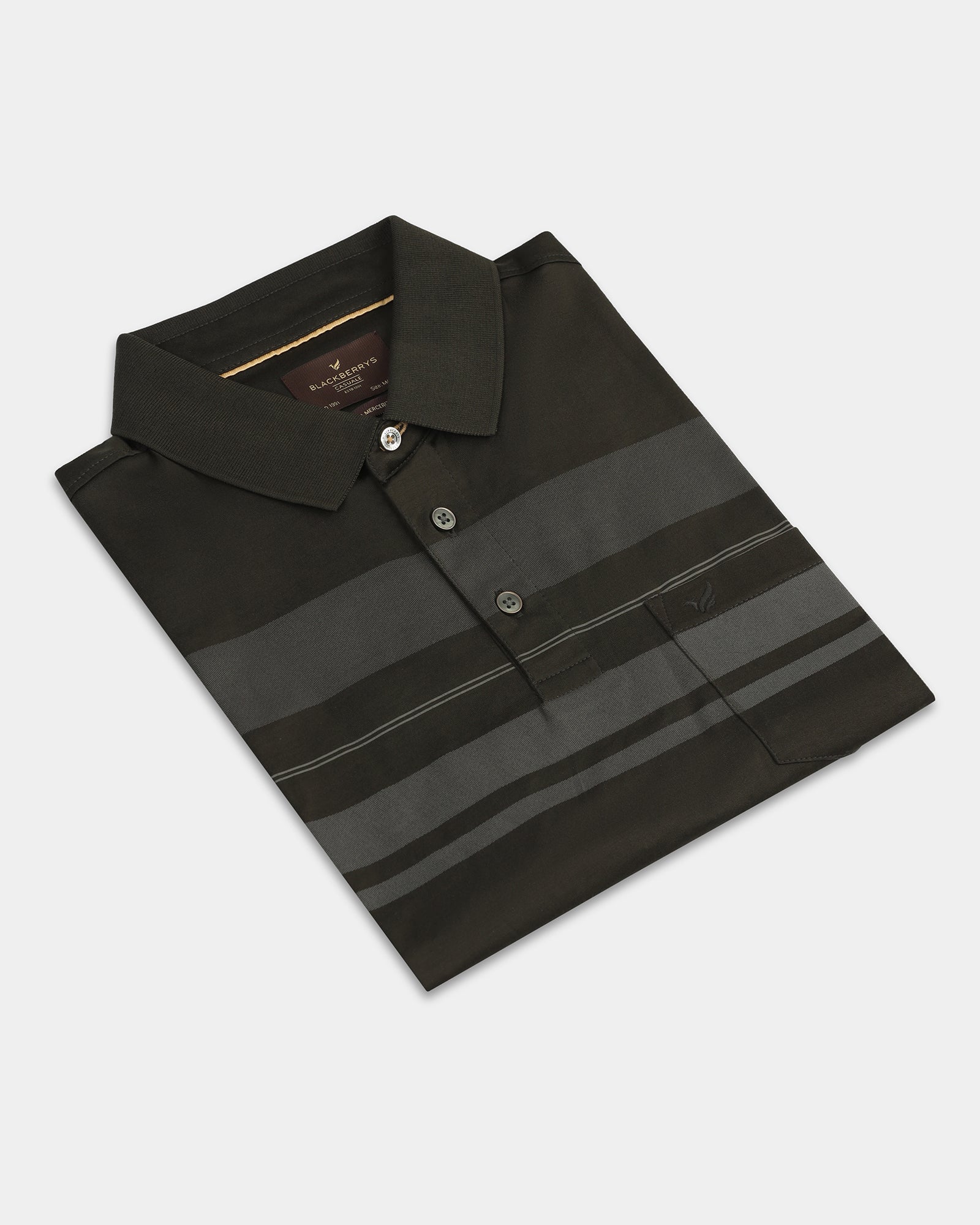 Kelp Stripe Polo - Tuck