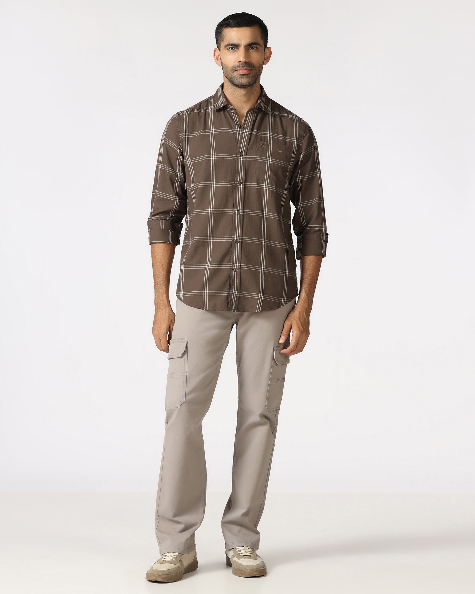 Khaki Check Shirt - Artem