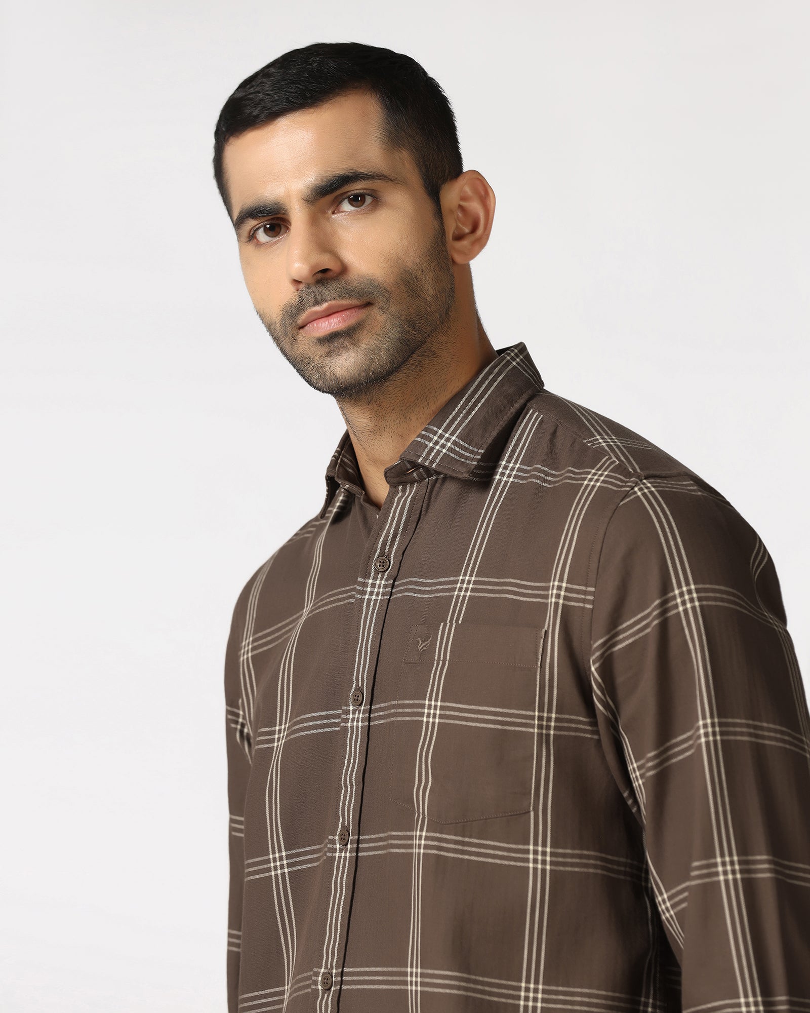 Khaki Check Shirt - Artem
