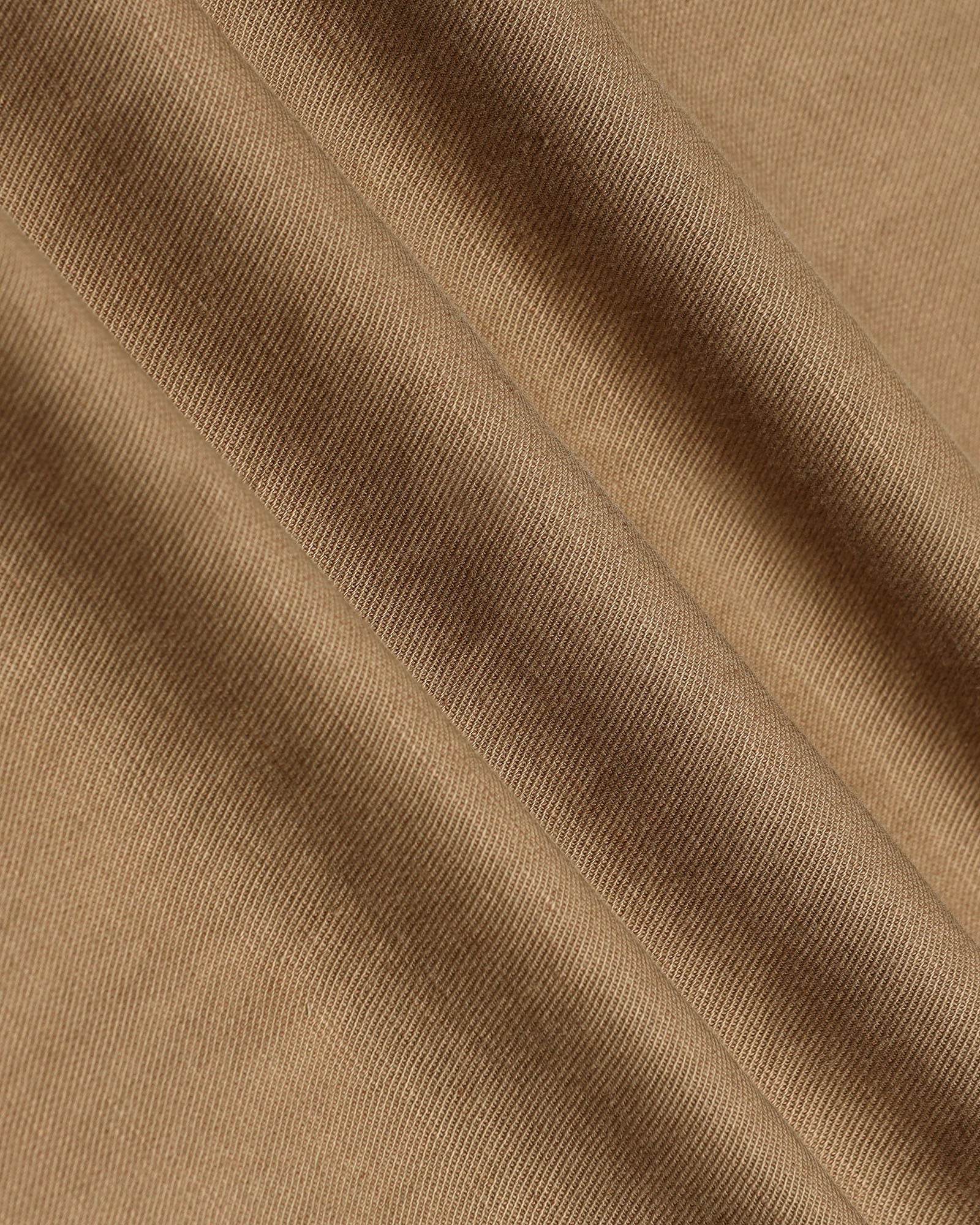 Khaki Linen Solid Khakis - Hazel