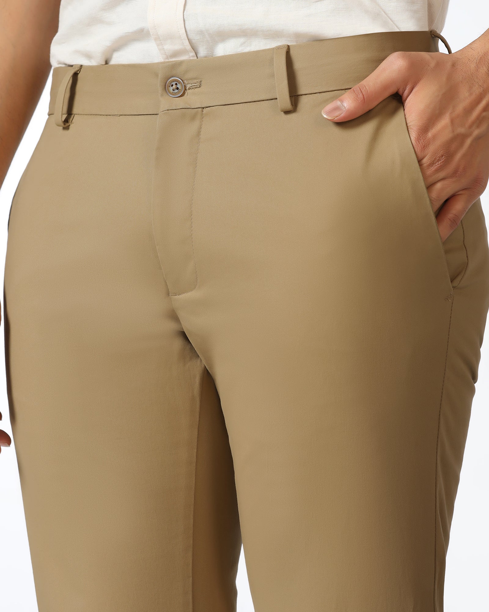 Khaki Solid Khakis - Mario