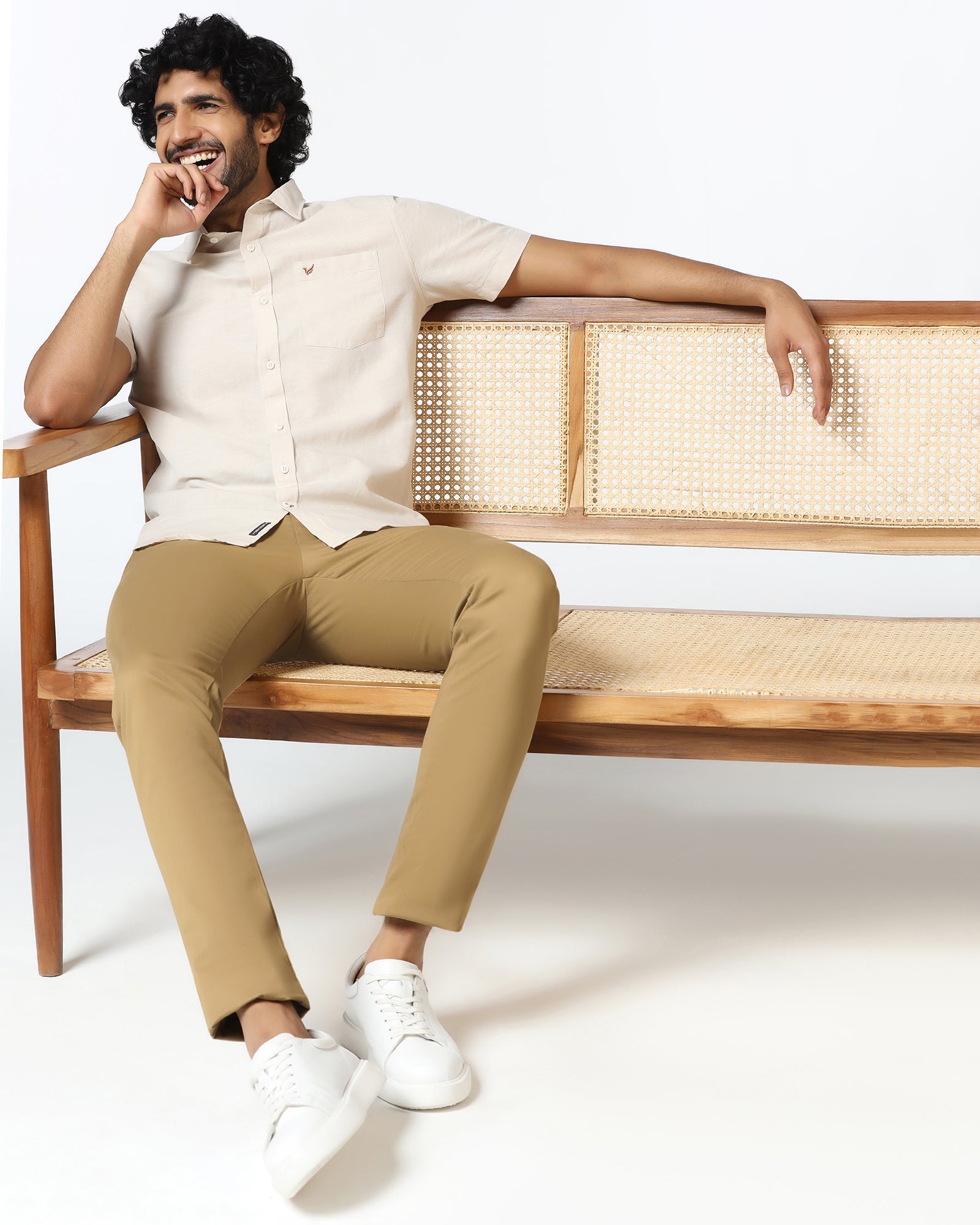 Khaki Solid Khakis - Mario