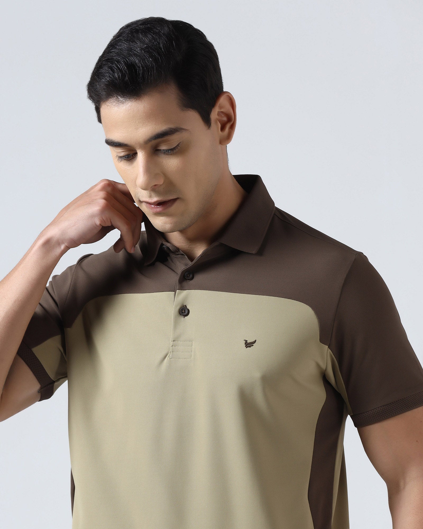 Khaki TechPro Solid Polo - Remus