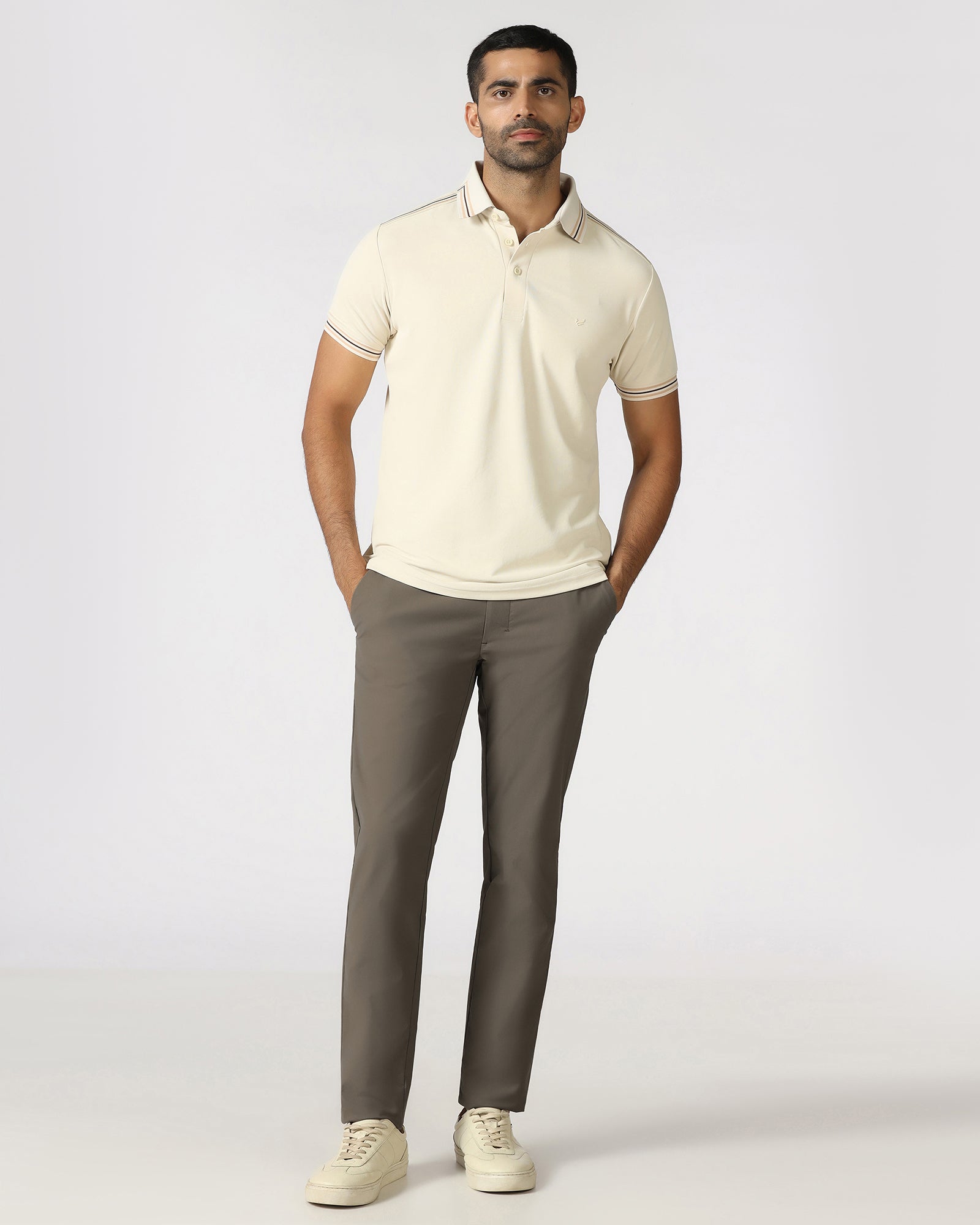 Khaki Techpro Textured Khakis - Ticino
