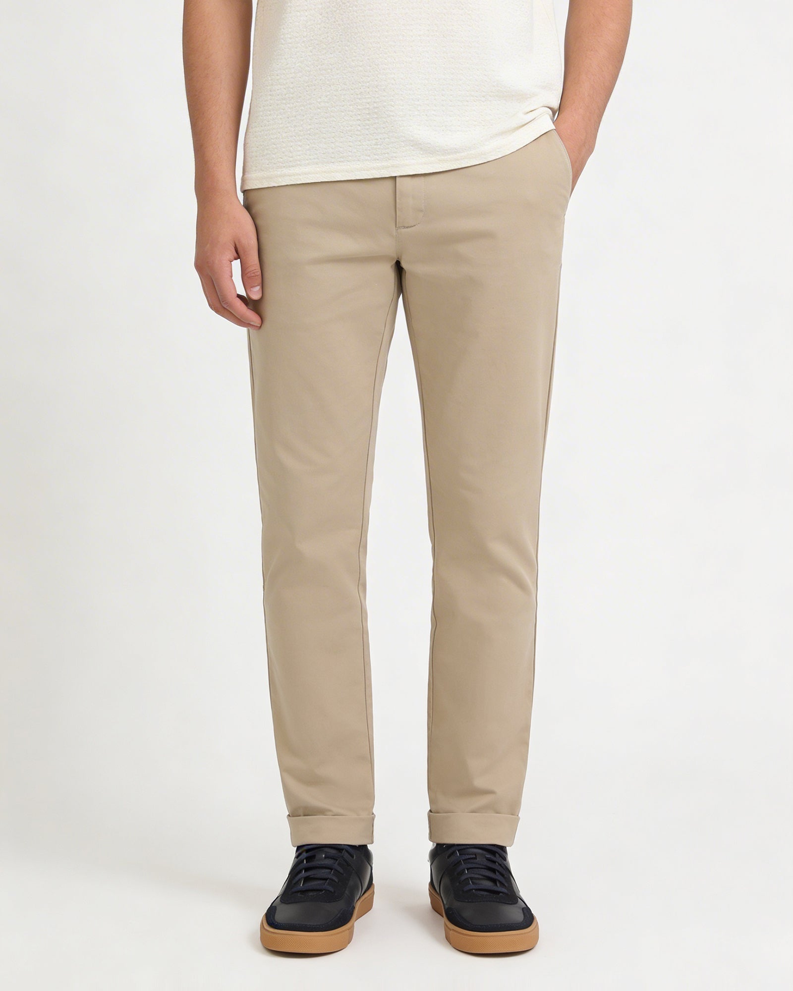 Khaki Textured Khaki - Square