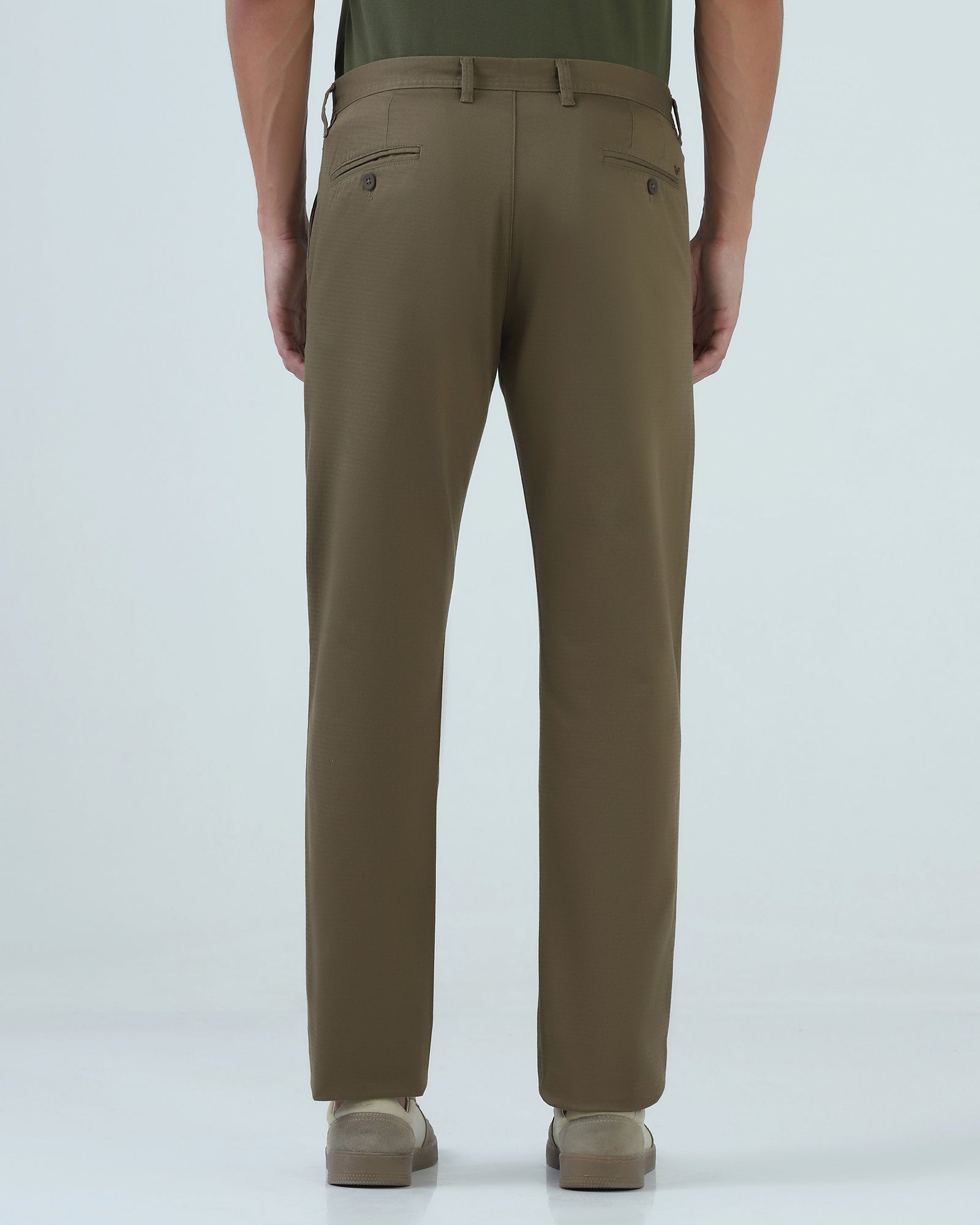 Khaki Textured Khakis - Dell