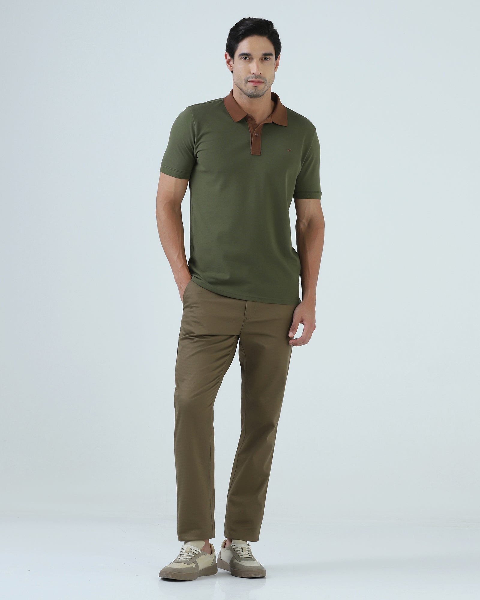 Khaki Textured Khakis - Dell