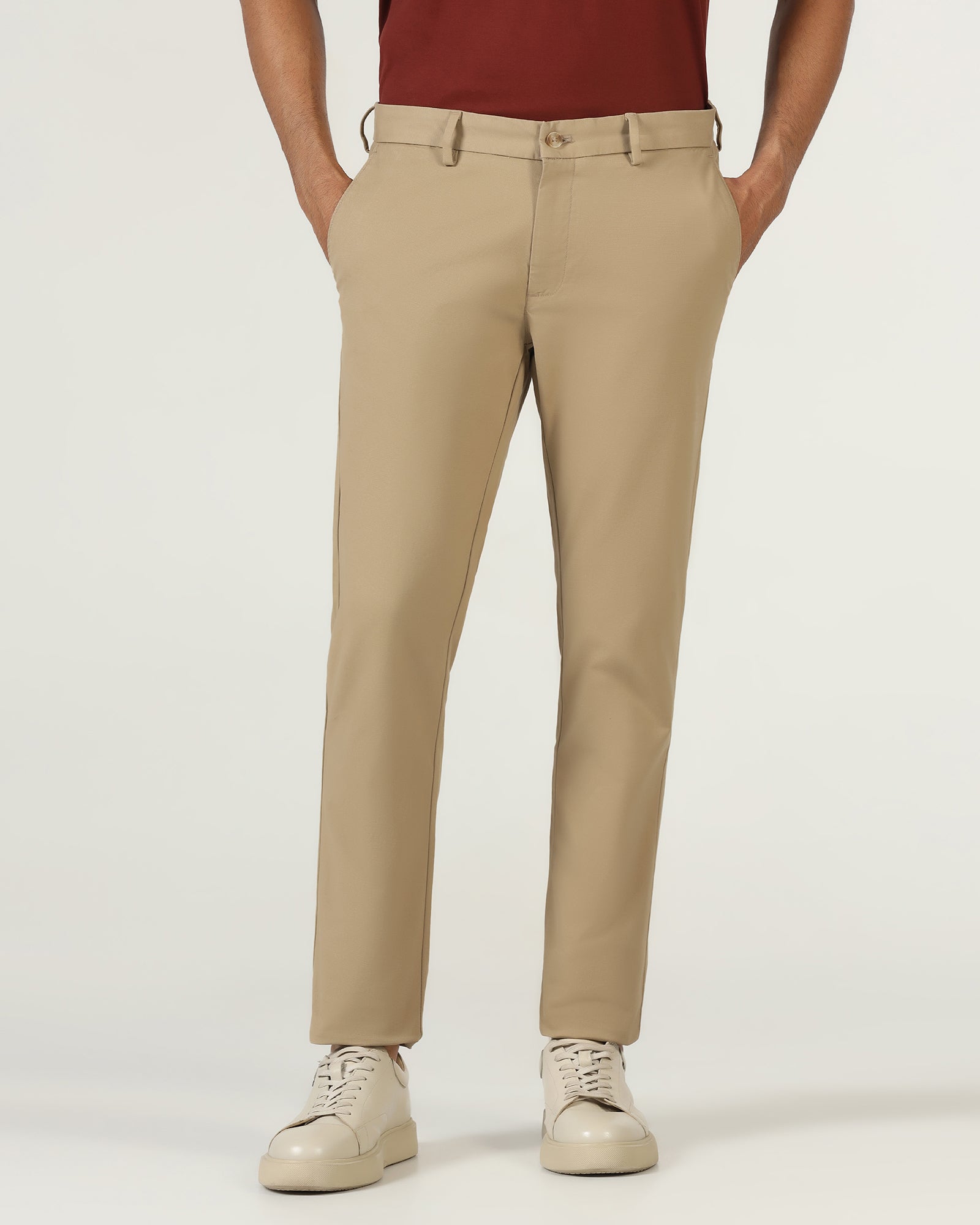 Khaki Textured Khakis - Karis