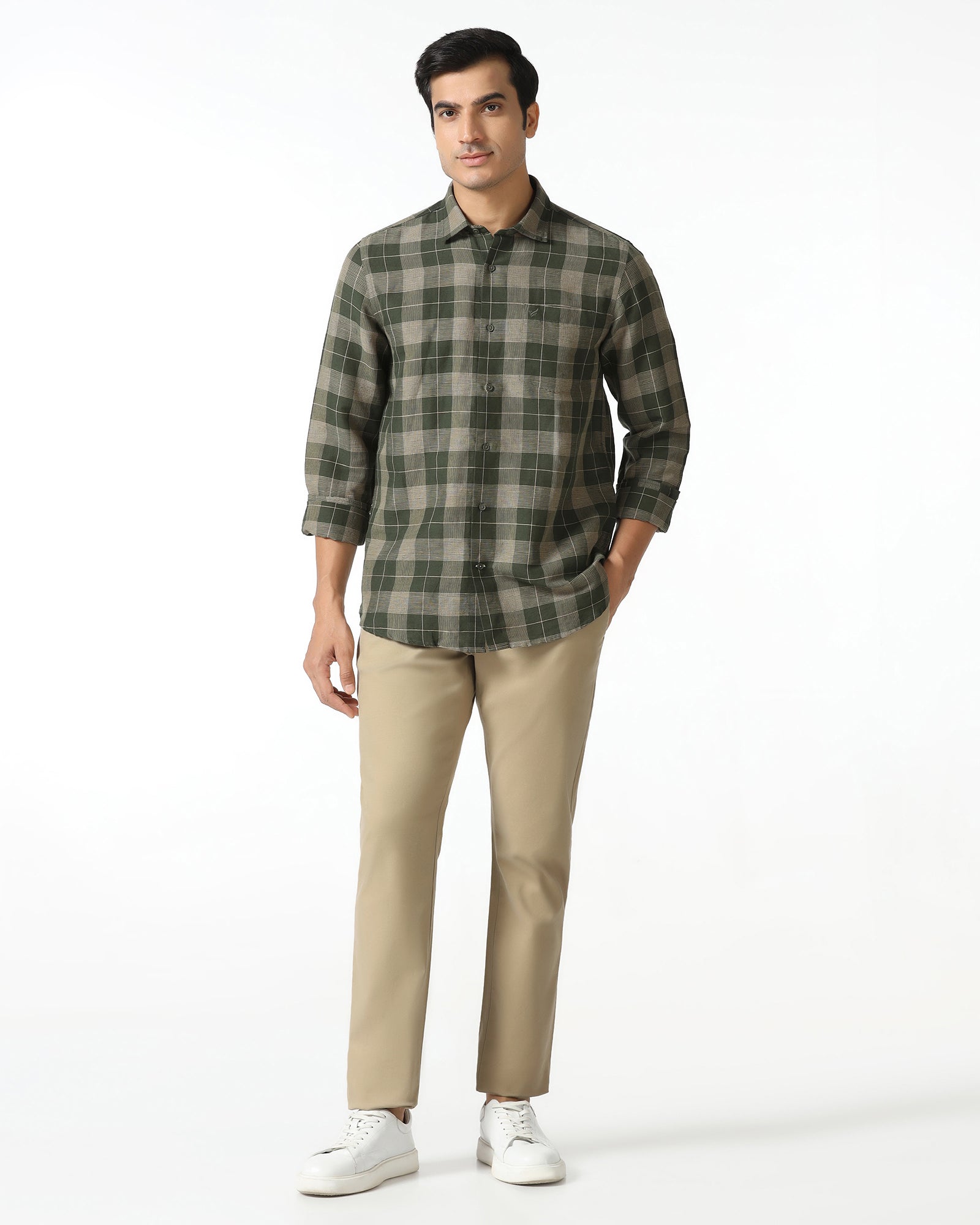 Khaki Textured Khakis - Kary