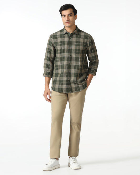 Khaki Textured Khakis - Kary