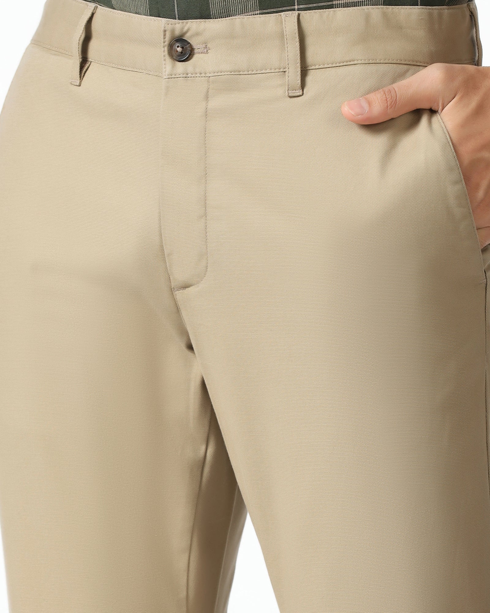 Khaki Textured Khakis - Kary