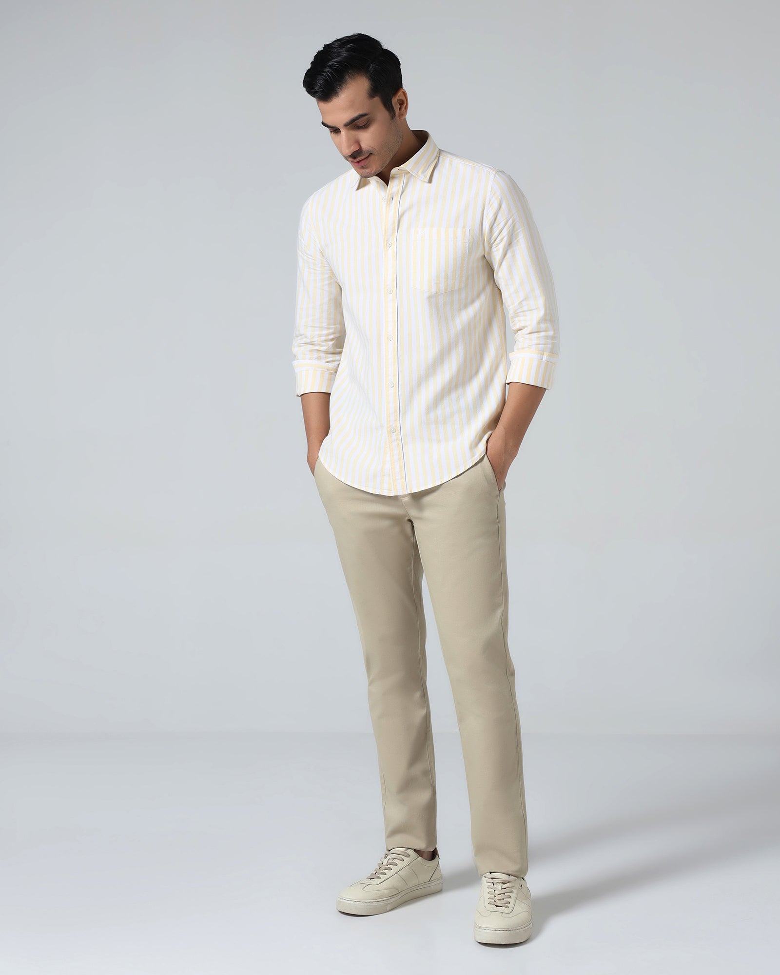 Khaki Textured Khakis - Portico