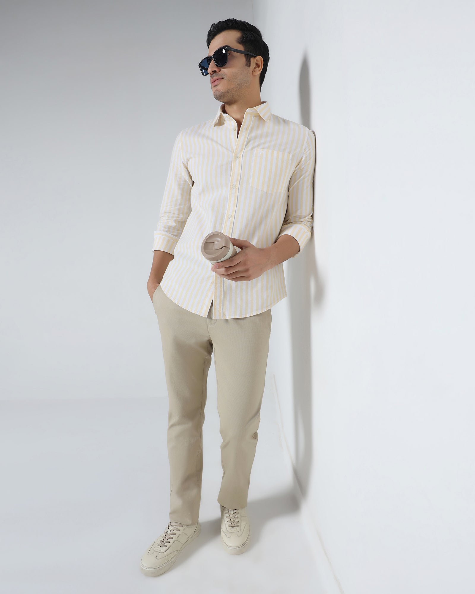 Khaki Textured Khakis - Portico