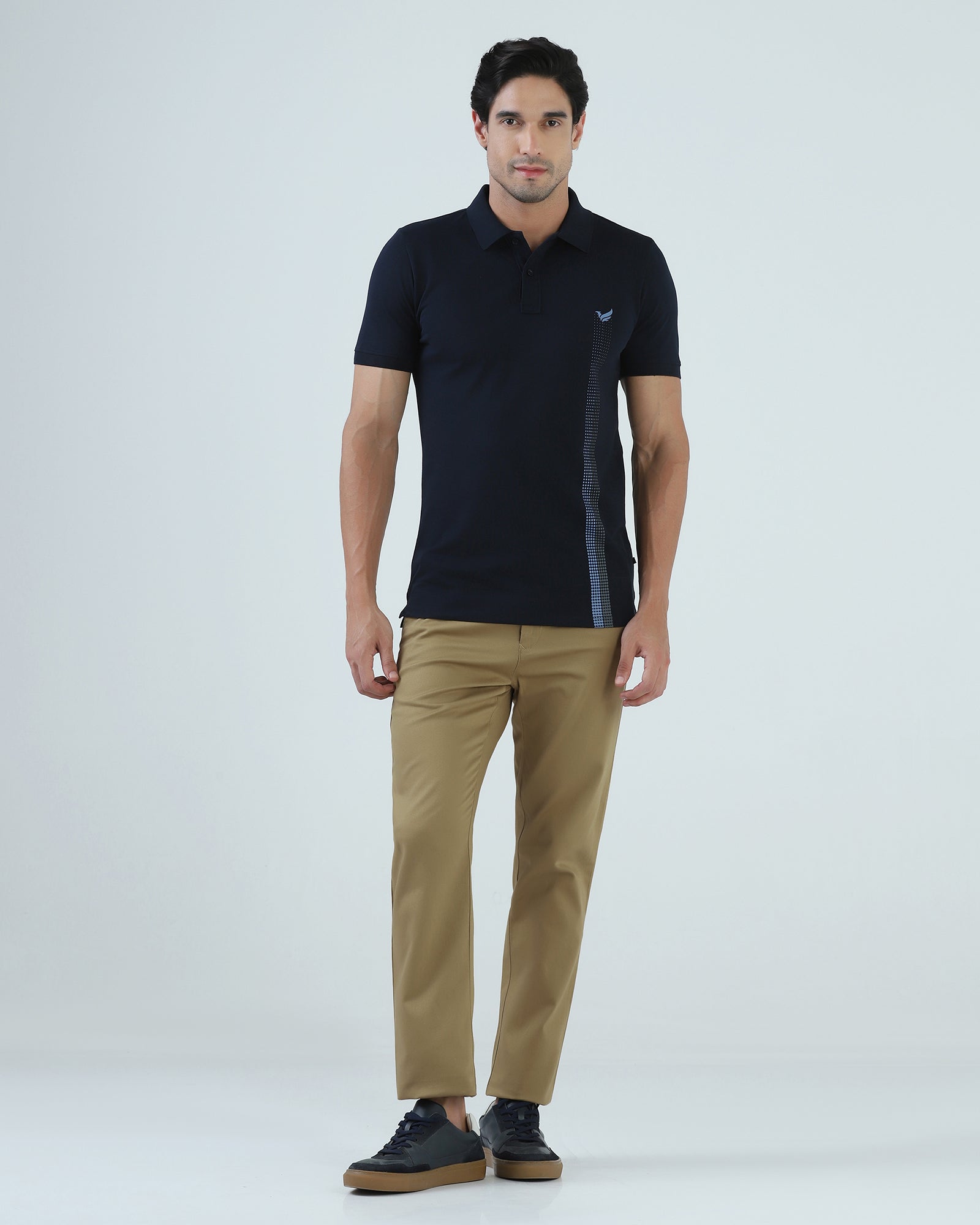 Khaki Textured Khakis - Wide