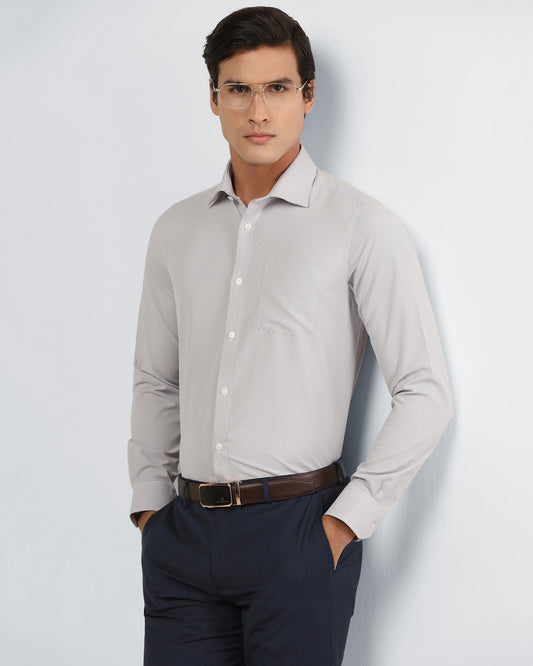 Lavender Non Iron Textured Shirt - Rise E