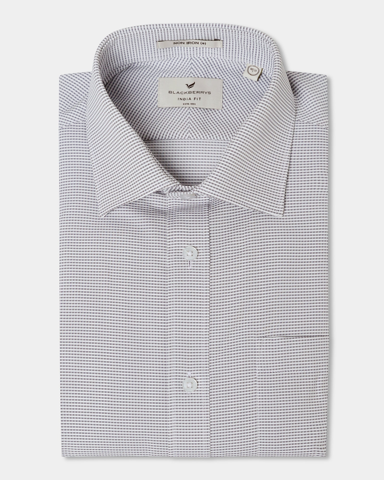 Lavender Non Iron Textured Shirt - Rise E